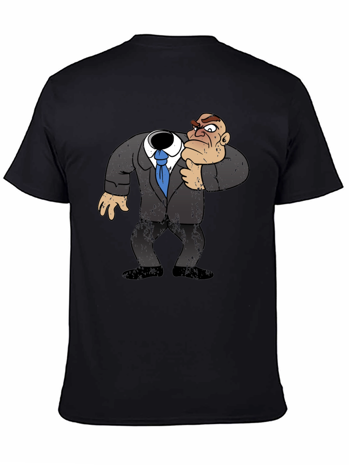 Headless Cartoon Boss T-Shirt - Funny Graphic Tee