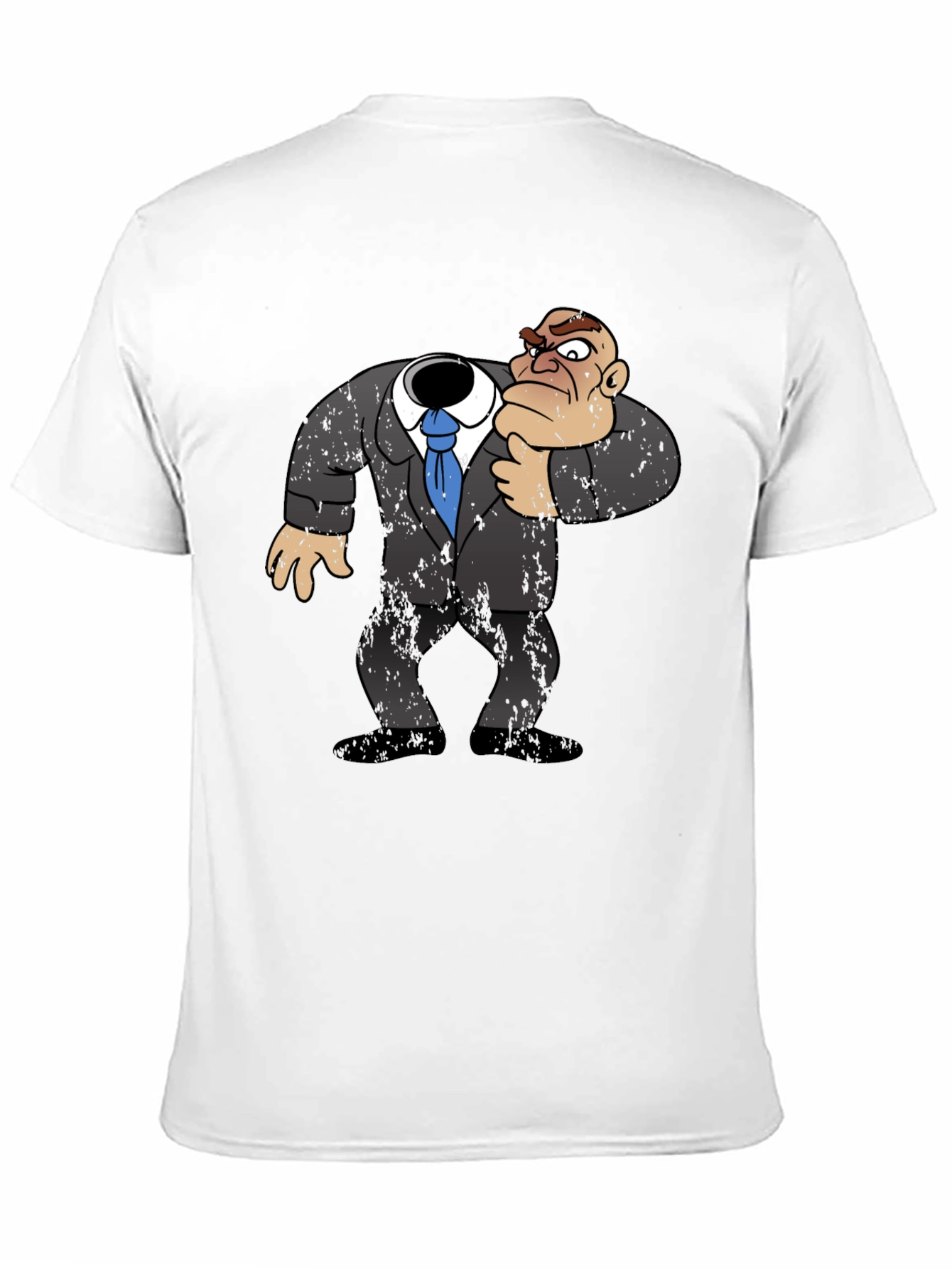 Headless Cartoon Boss T-Shirt - Funny Graphic Tee