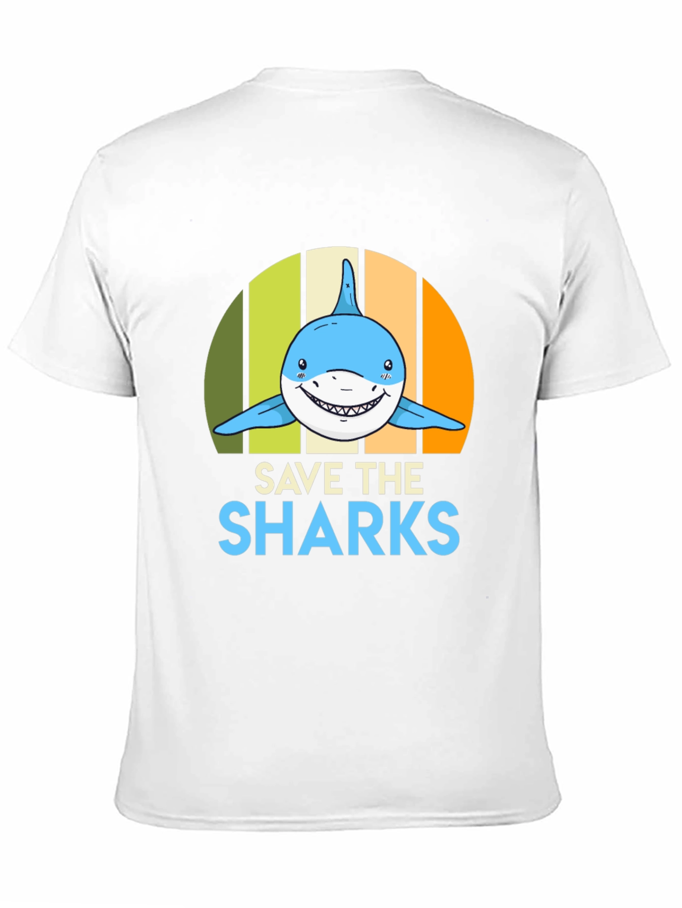 Save the Sharks Graphic Tee - Mens Black T-Shirt