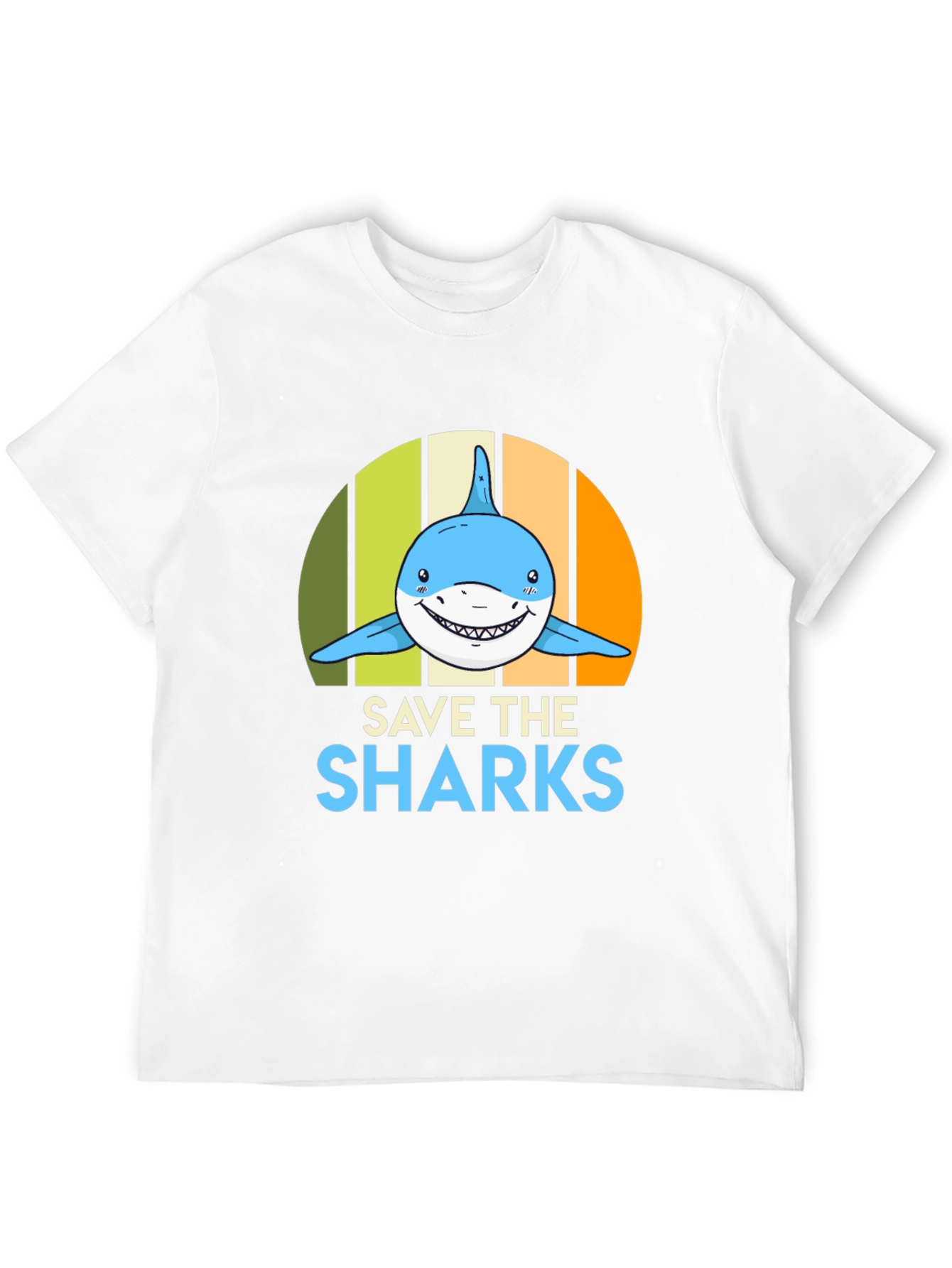 Save the Sharks Graphic Tee - Mens Black T-Shirt