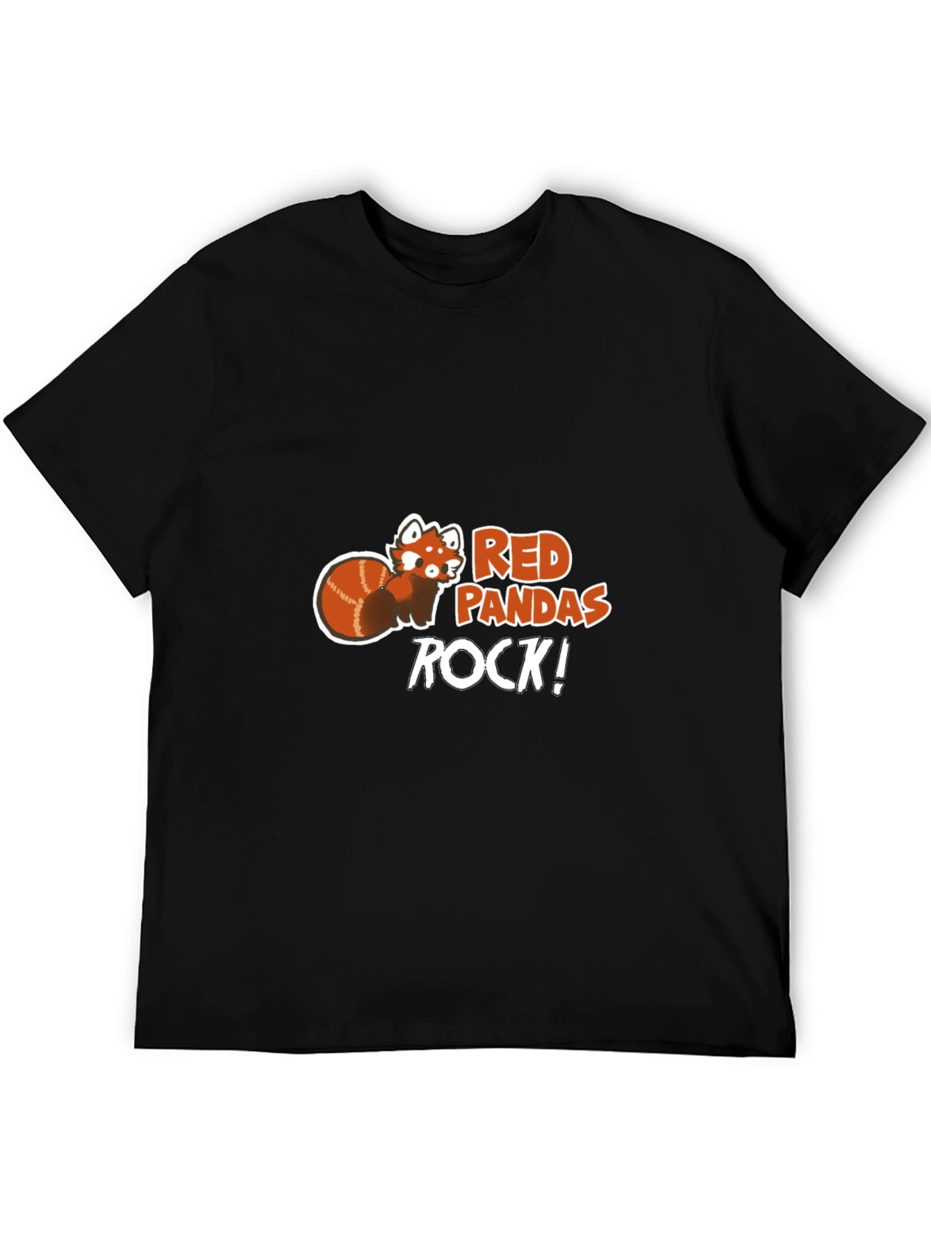 Red Pandas Rock Graphic T-Shirt