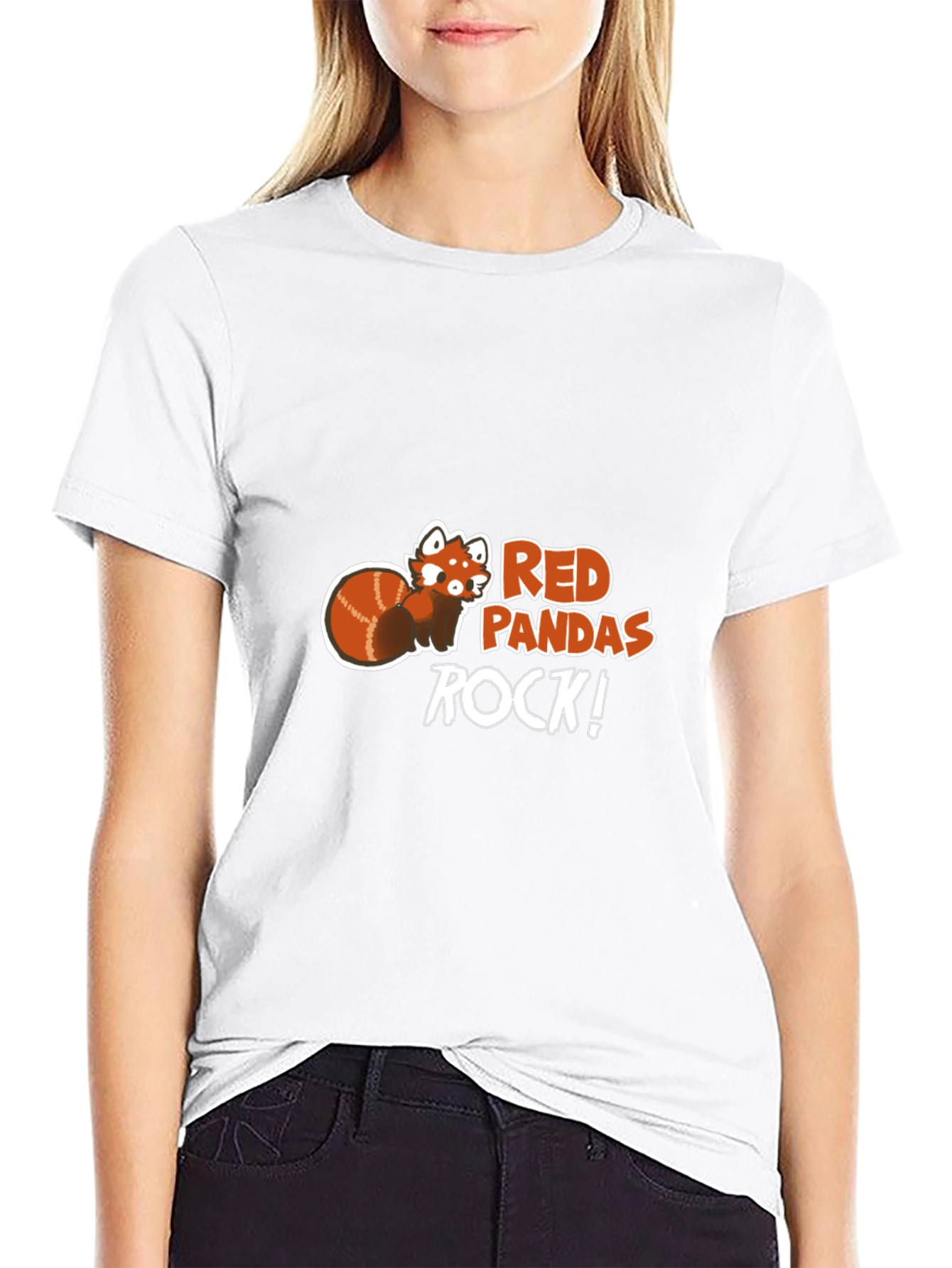 Red Pandas Rock Graphic T-Shirt