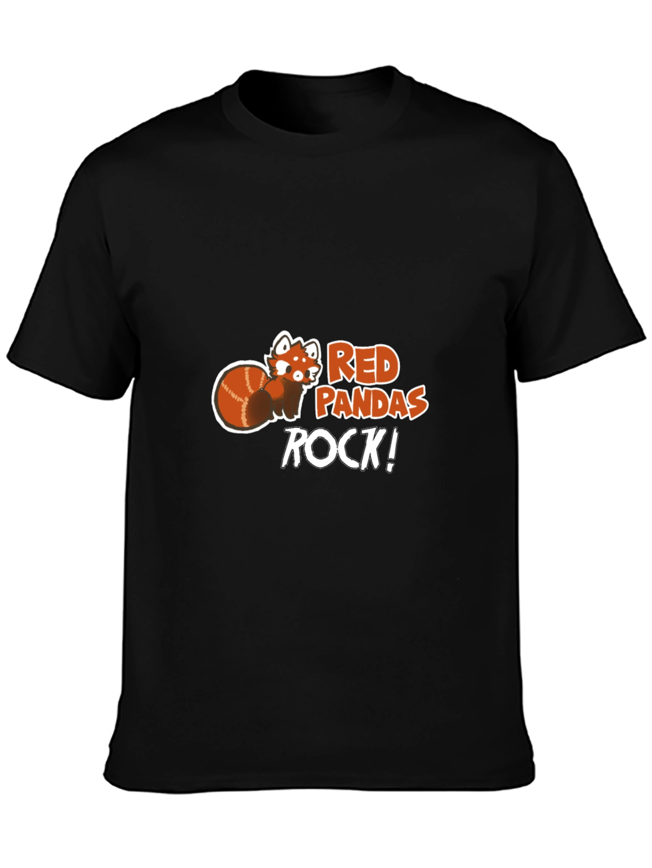 Red Pandas Rock Graphic T-Shirt