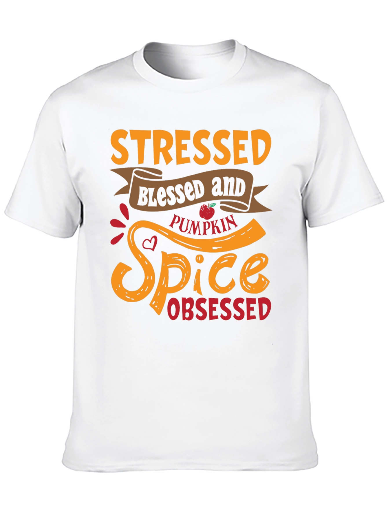 Stressed Blessed Pumpkin Spice Obsessed Graphic Tee