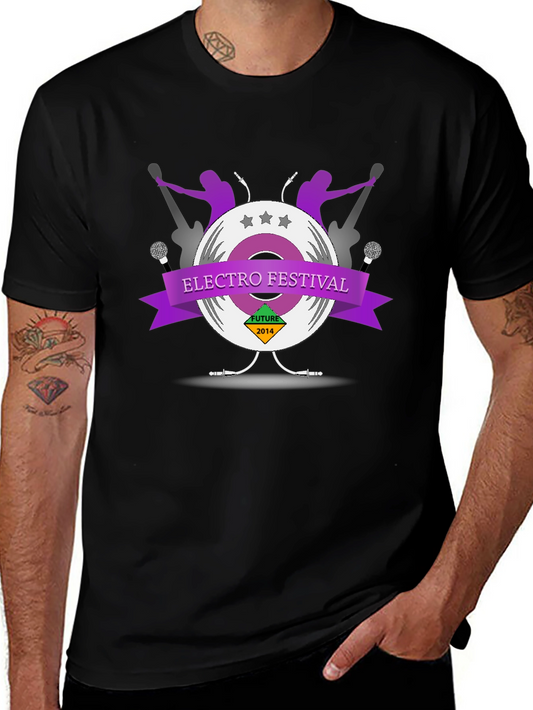 Electro Festival Black T-Shirt: Music Event Tee