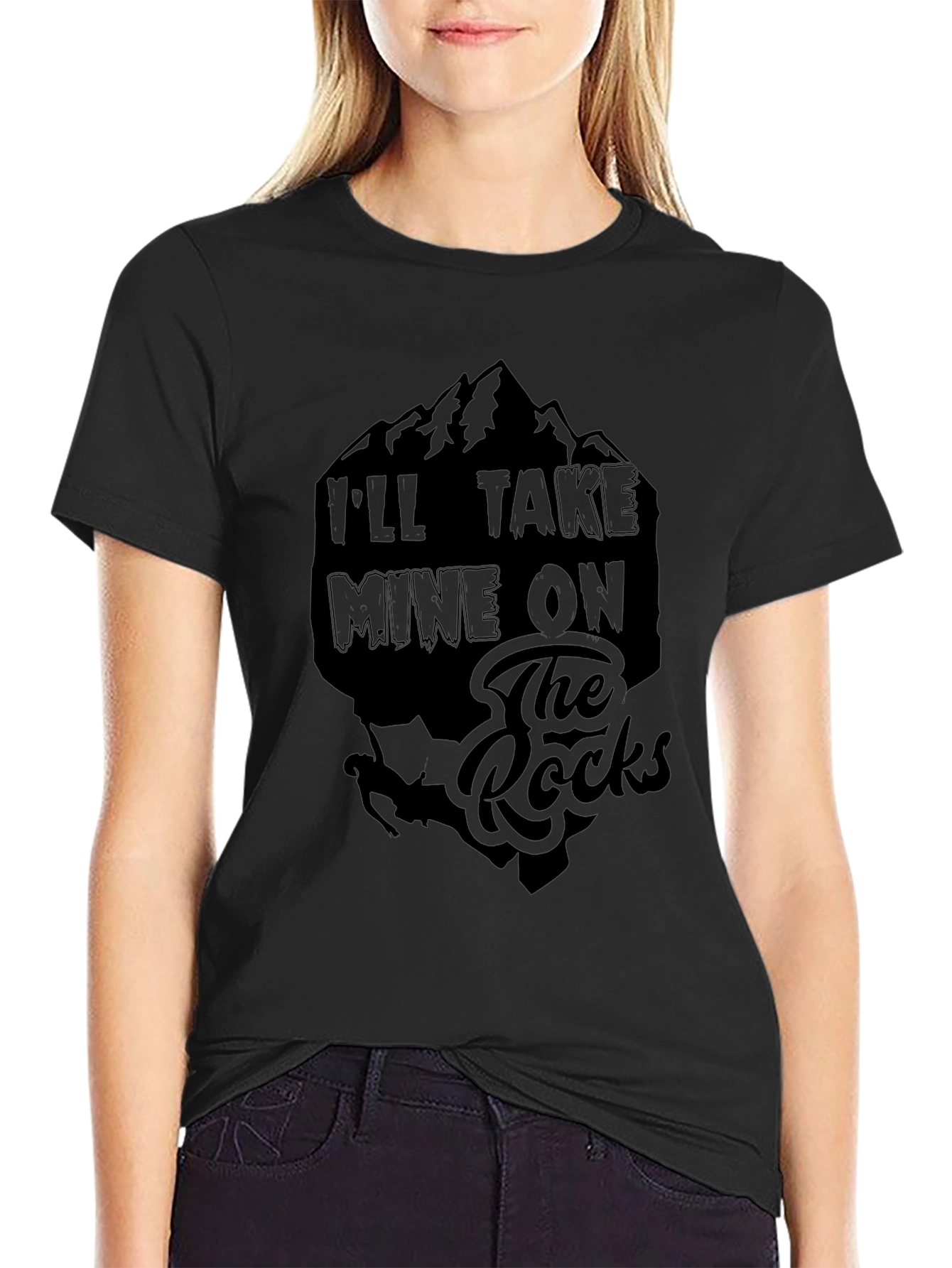 Ill Take Mine On The Rocks Graphic Tee