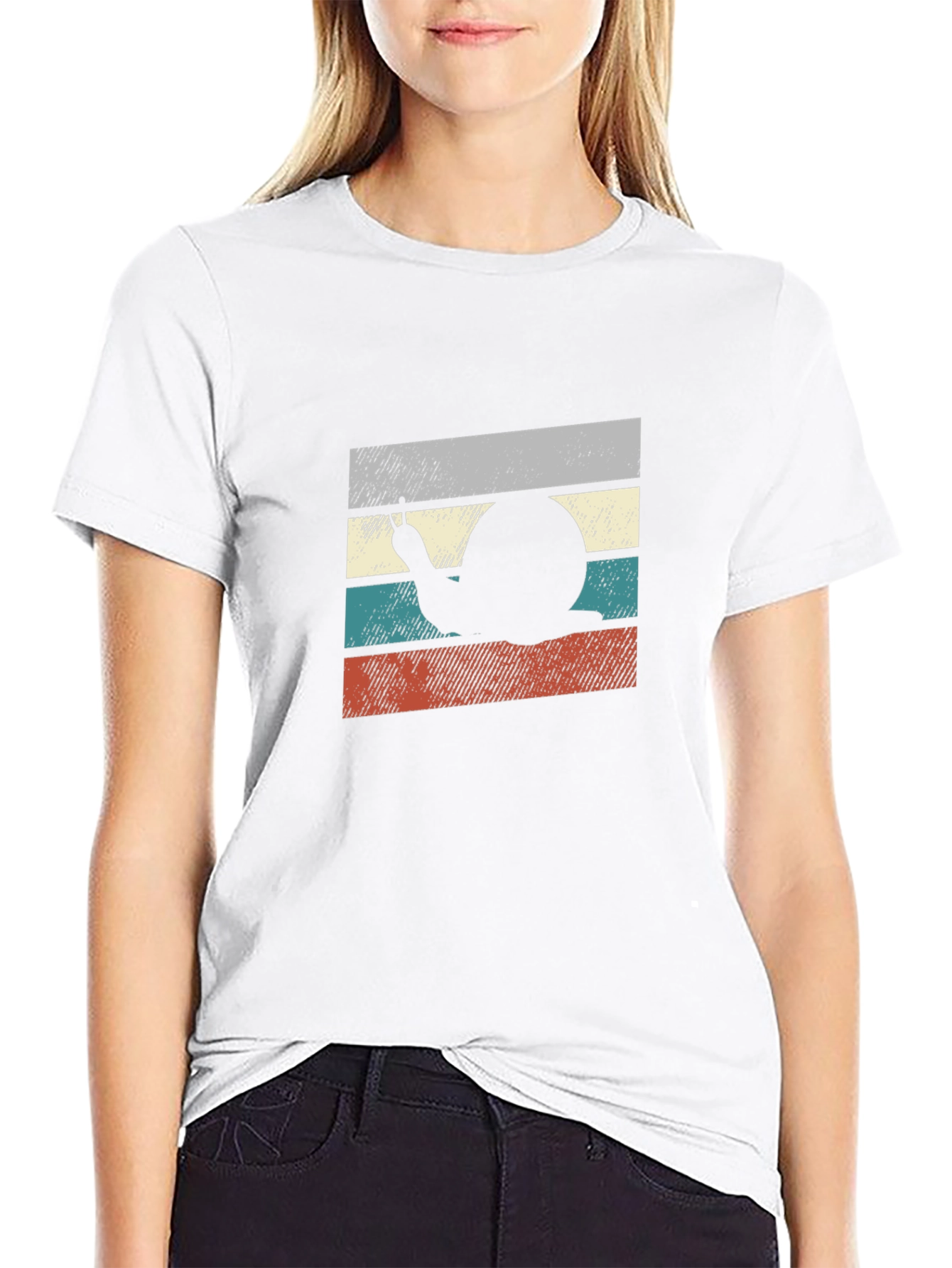 Retro Snail Graphic Tee - Unique Novelty T-Shirt