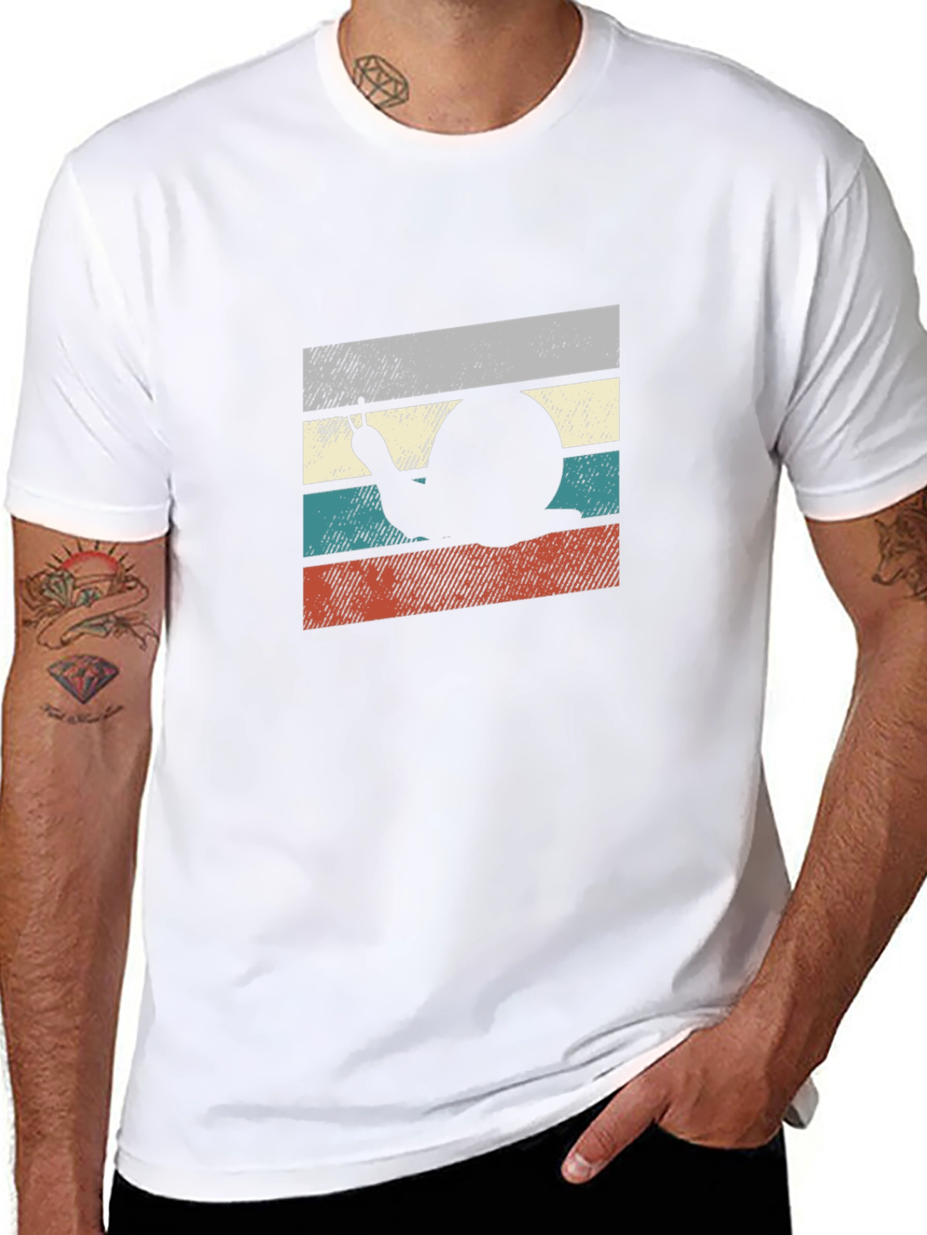 Retro Snail Graphic Tee - Unique Novelty T-Shirt