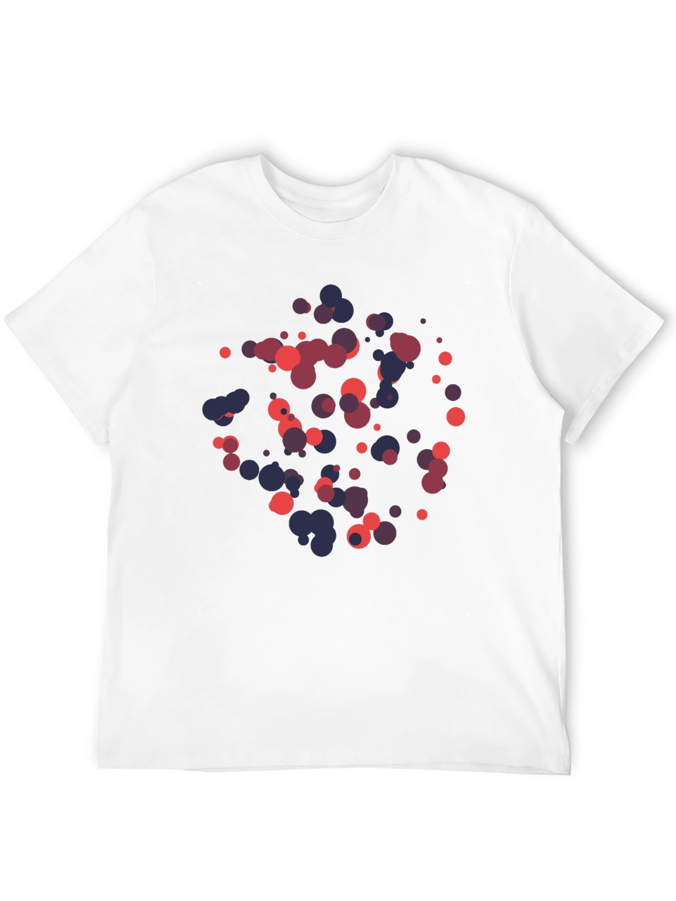 Abstract Dot Pattern Black T-Shirt