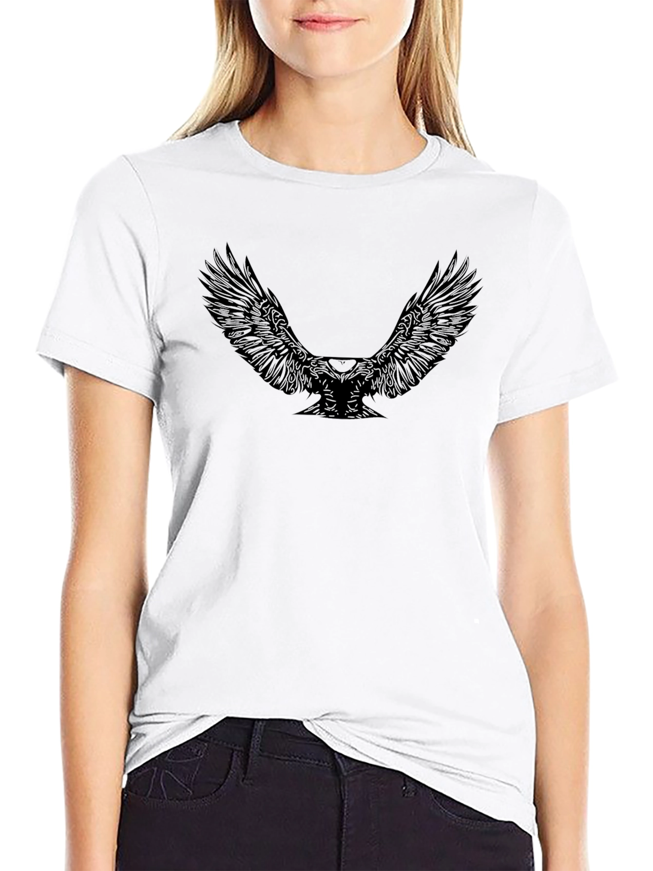 Black Eagle Graphic Tee - Stylish Menswear