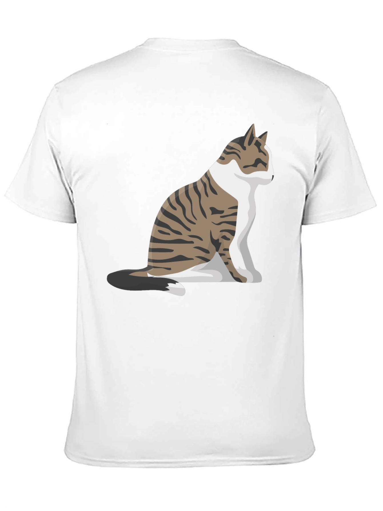 Cat Graphic Tee - Black Cotton Blend