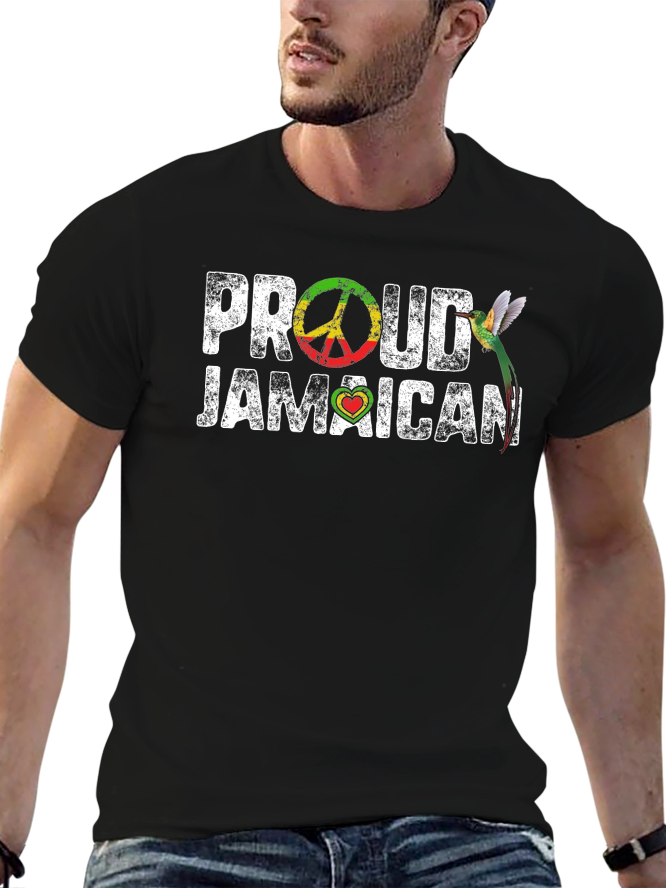 Proud Jamaican T-Shirt - Peace & Love