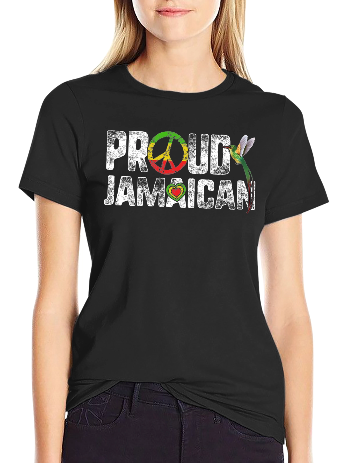 Proud Jamaican T-Shirt - Peace & Love