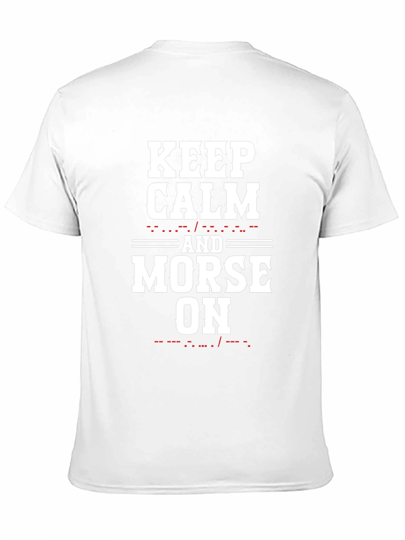 Keep Calm and Morse On Black T-Shirt