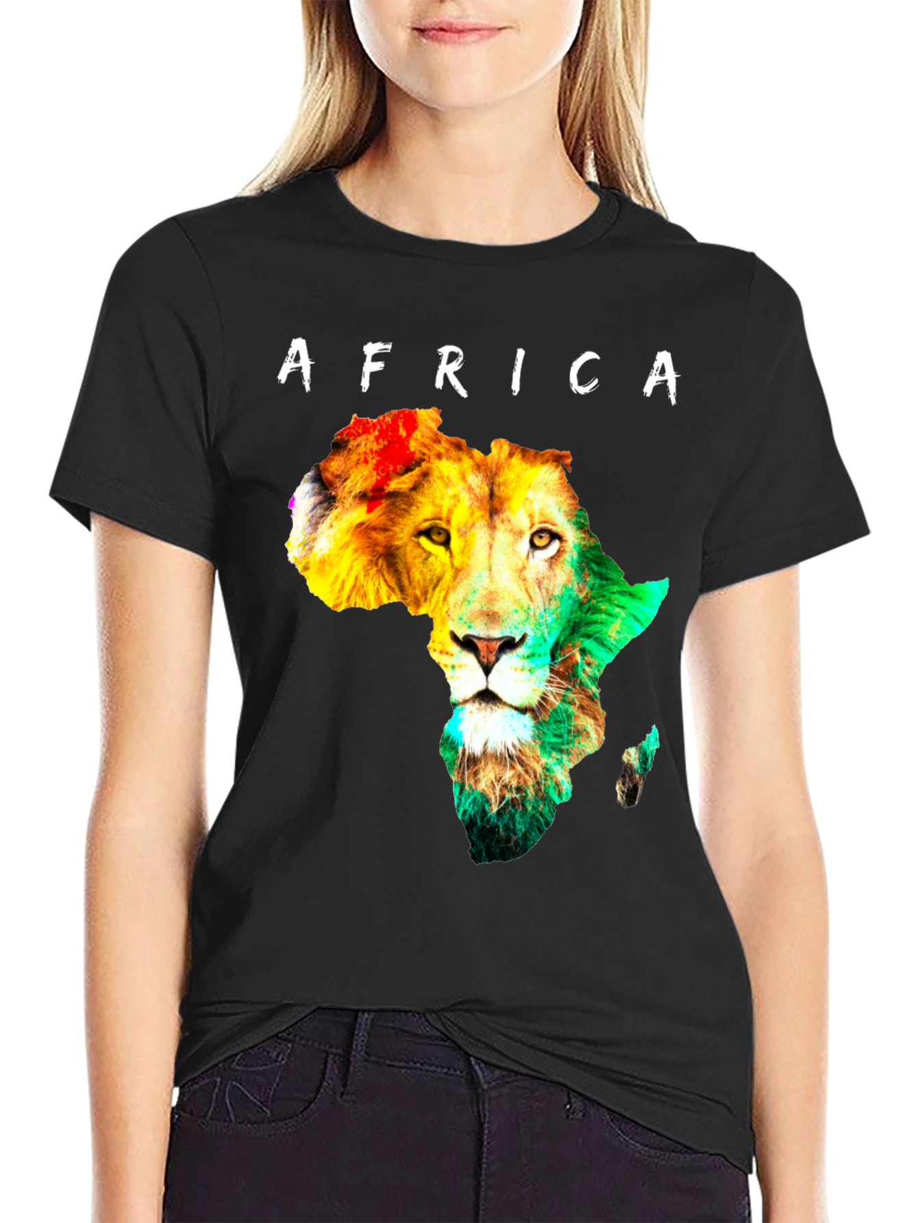Africa Lion Head Graphic Tee