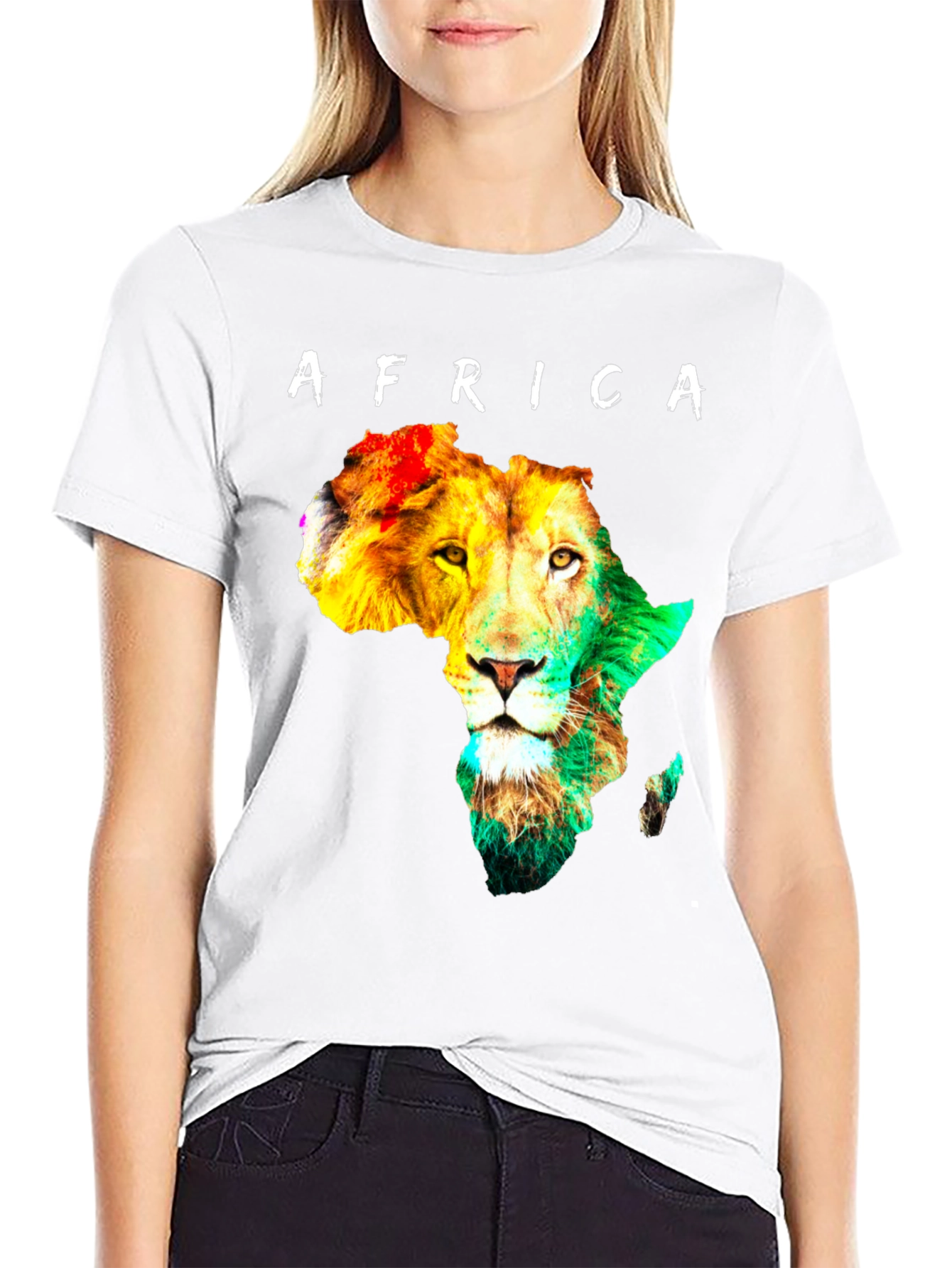 Africa Lion Head Graphic Tee