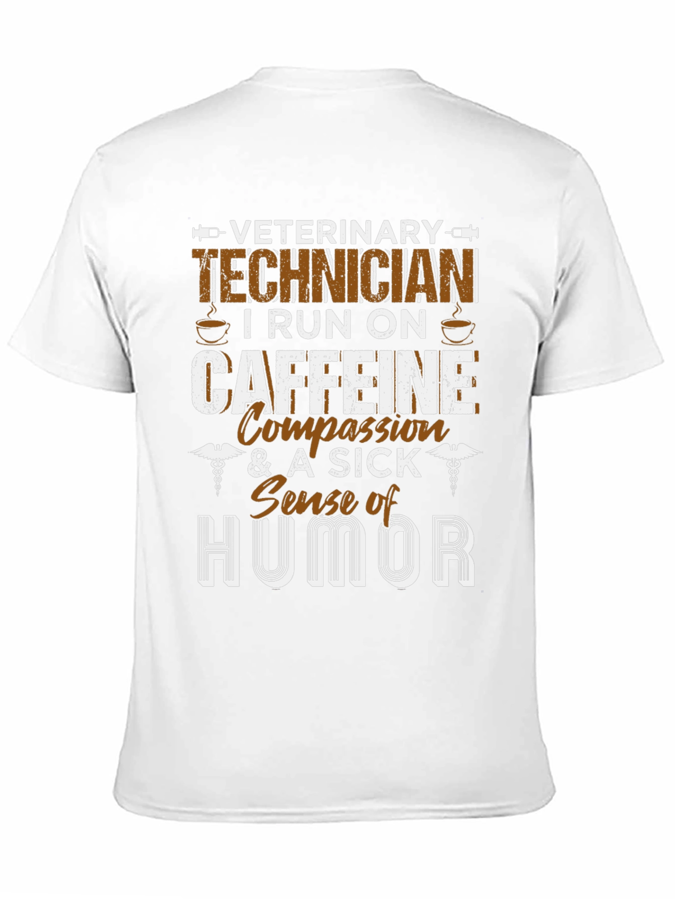 Veterinary Technician Caffeine Humor T-Shirt