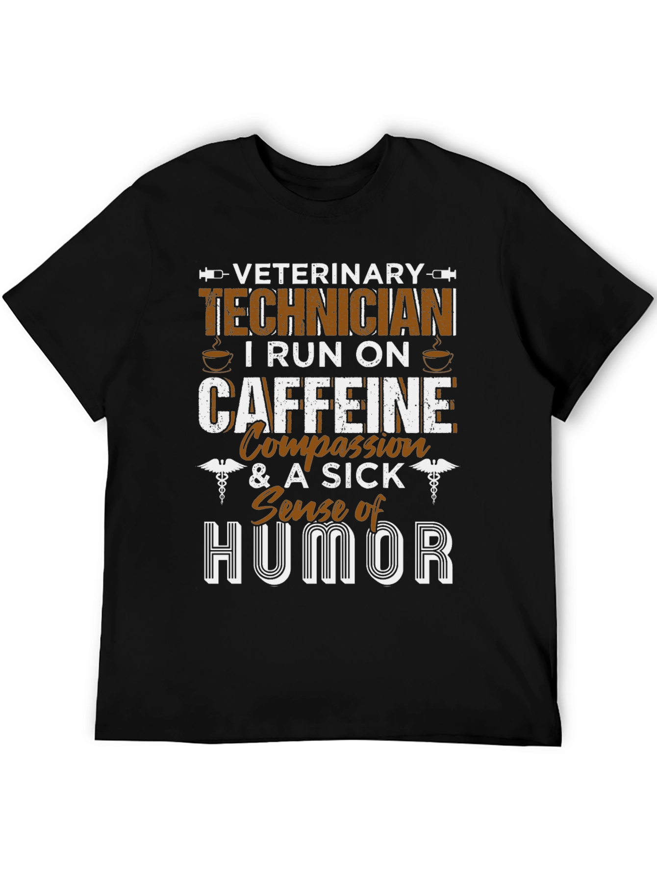 Veterinary Technician Caffeine Humor T-Shirt