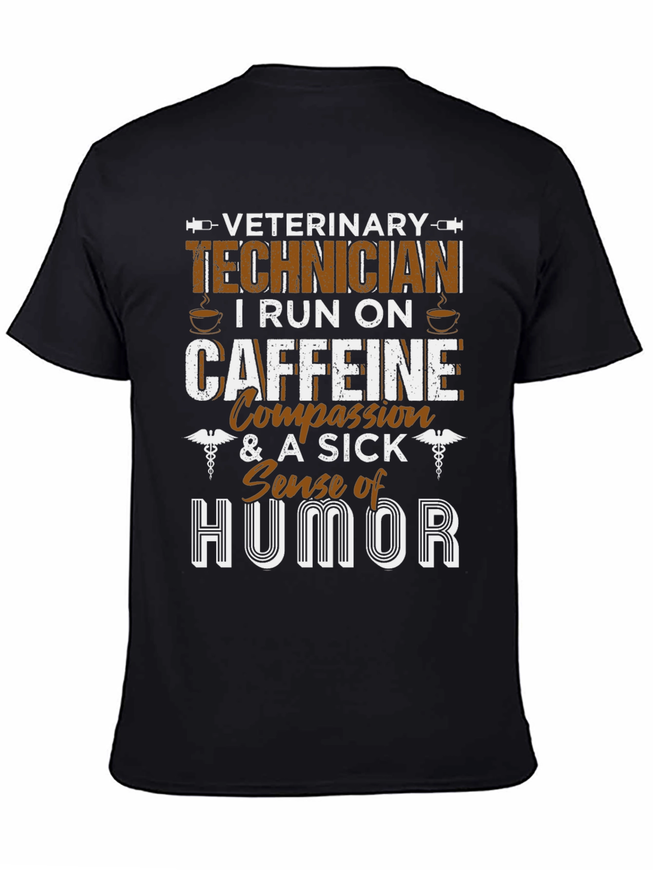 Veterinary Technician Caffeine Humor T-Shirt
