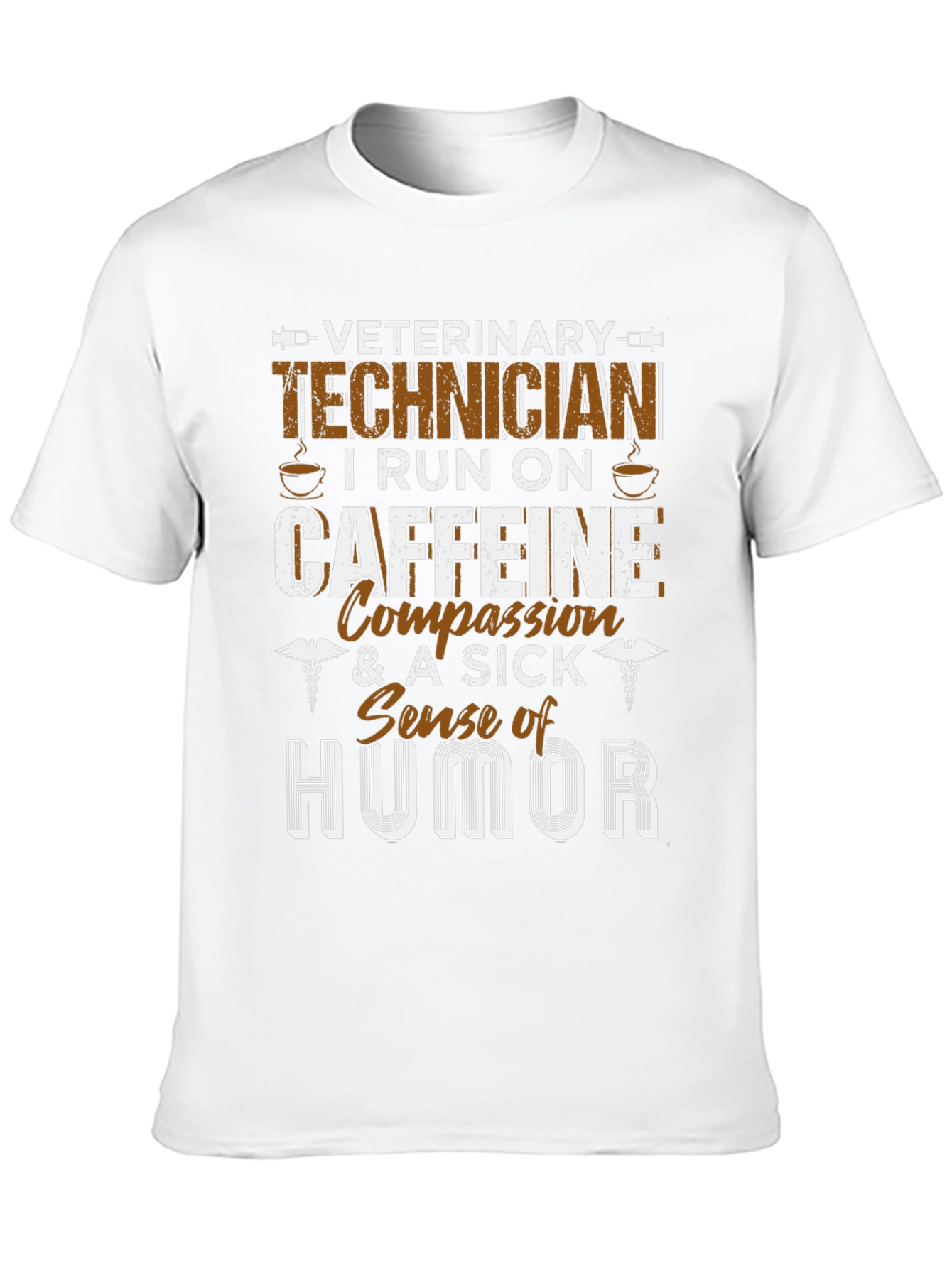 Veterinary Technician Caffeine Humor T-Shirt