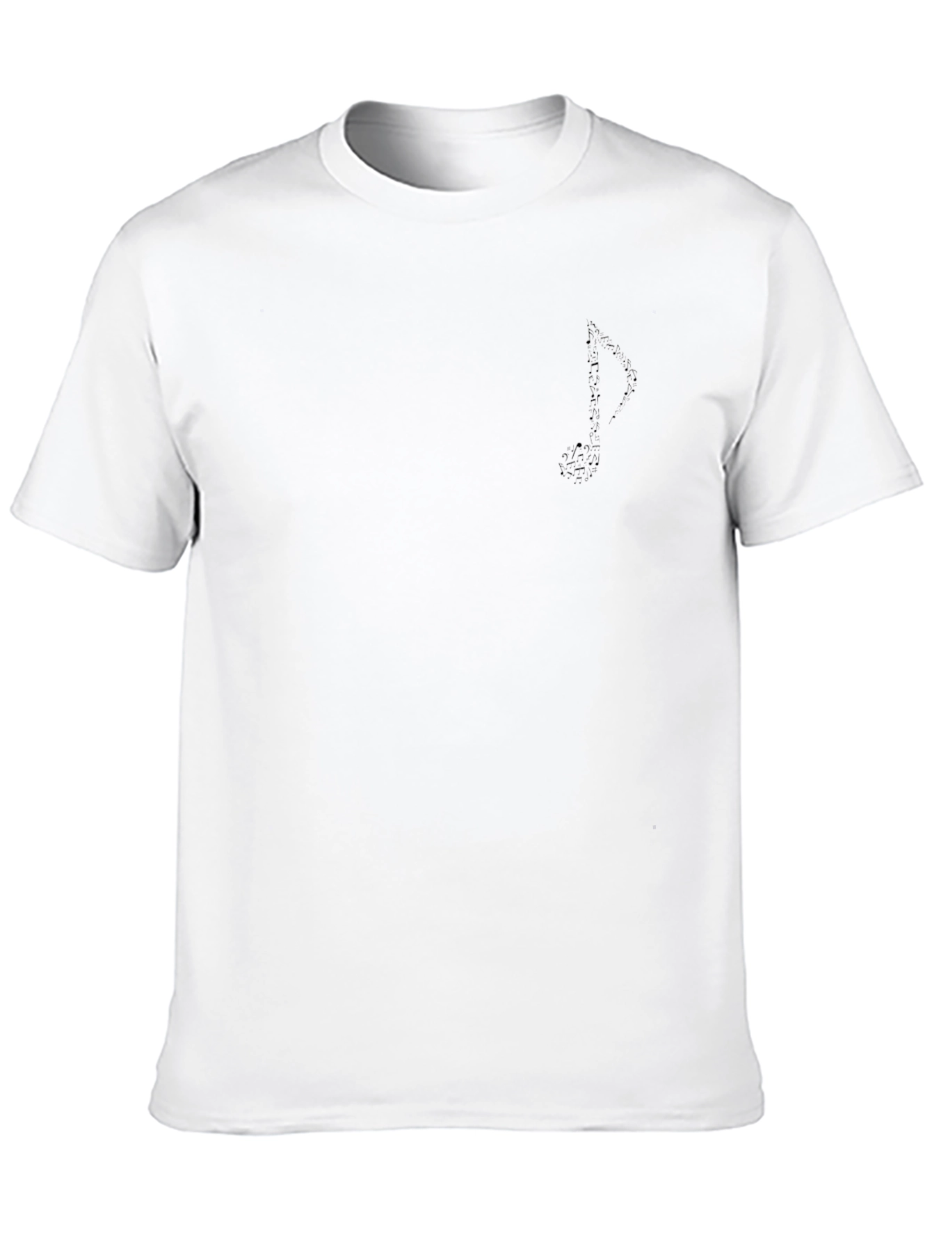 Black Crew Neck Graphic Tee