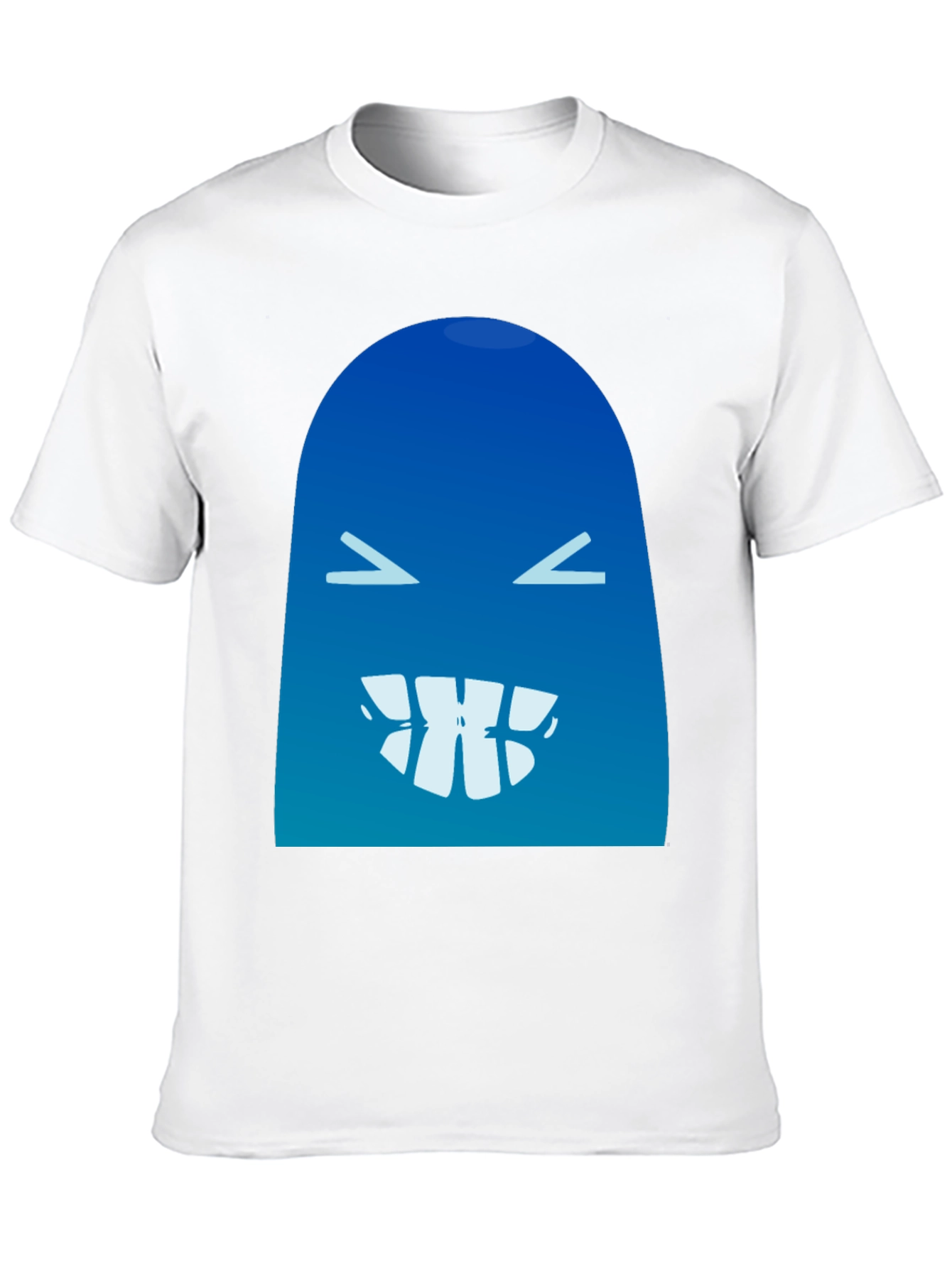 Funny Blue Monster Graphic T-Shirt