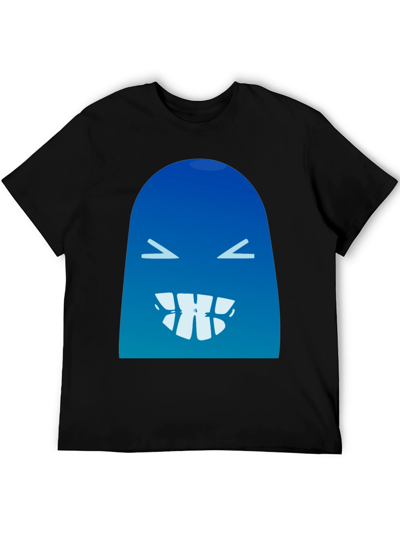 Funny Blue Monster Graphic T-Shirt