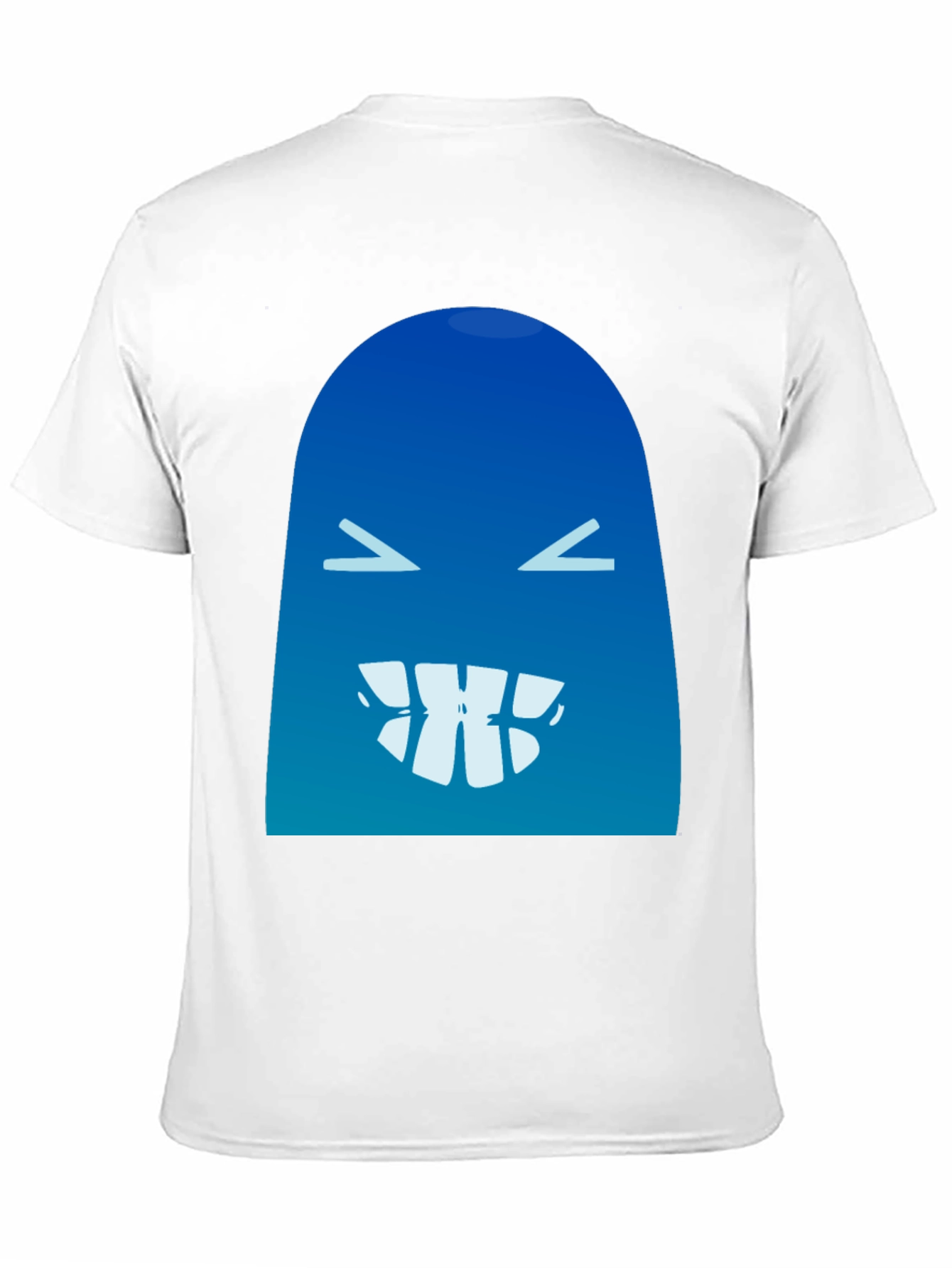 Funny Blue Monster Graphic T-Shirt