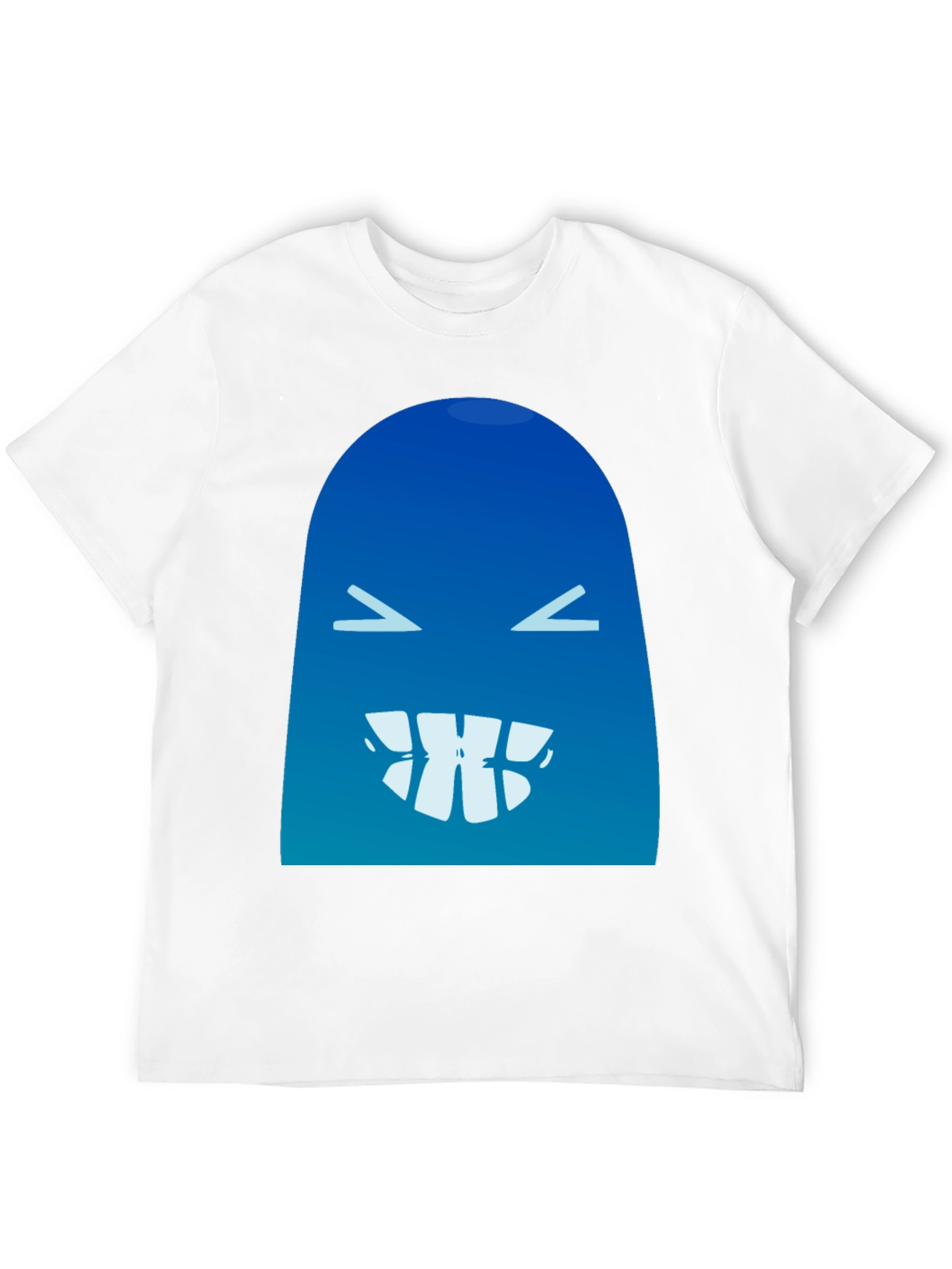 Funny Blue Monster Graphic T-Shirt