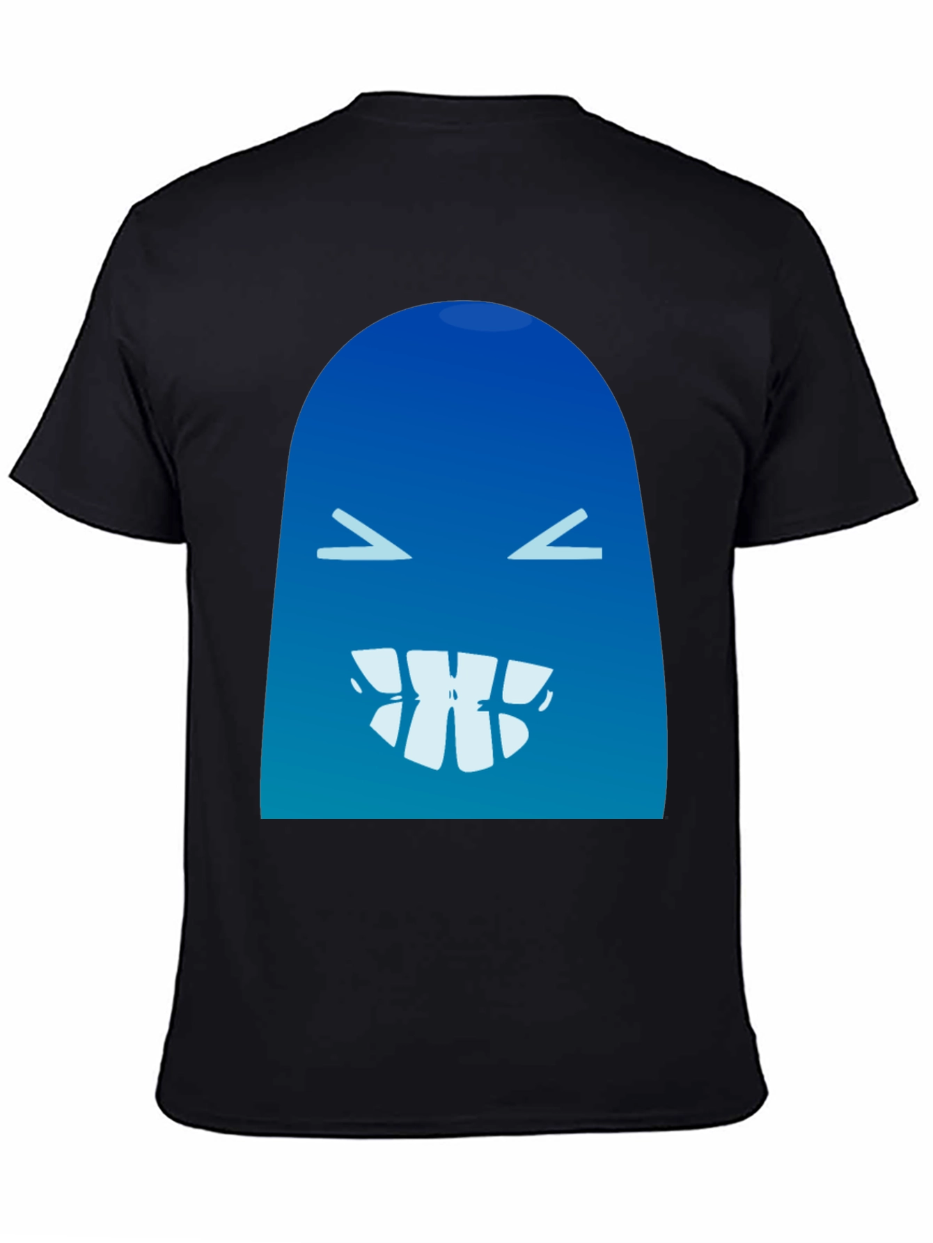 Funny Blue Monster Graphic T-Shirt