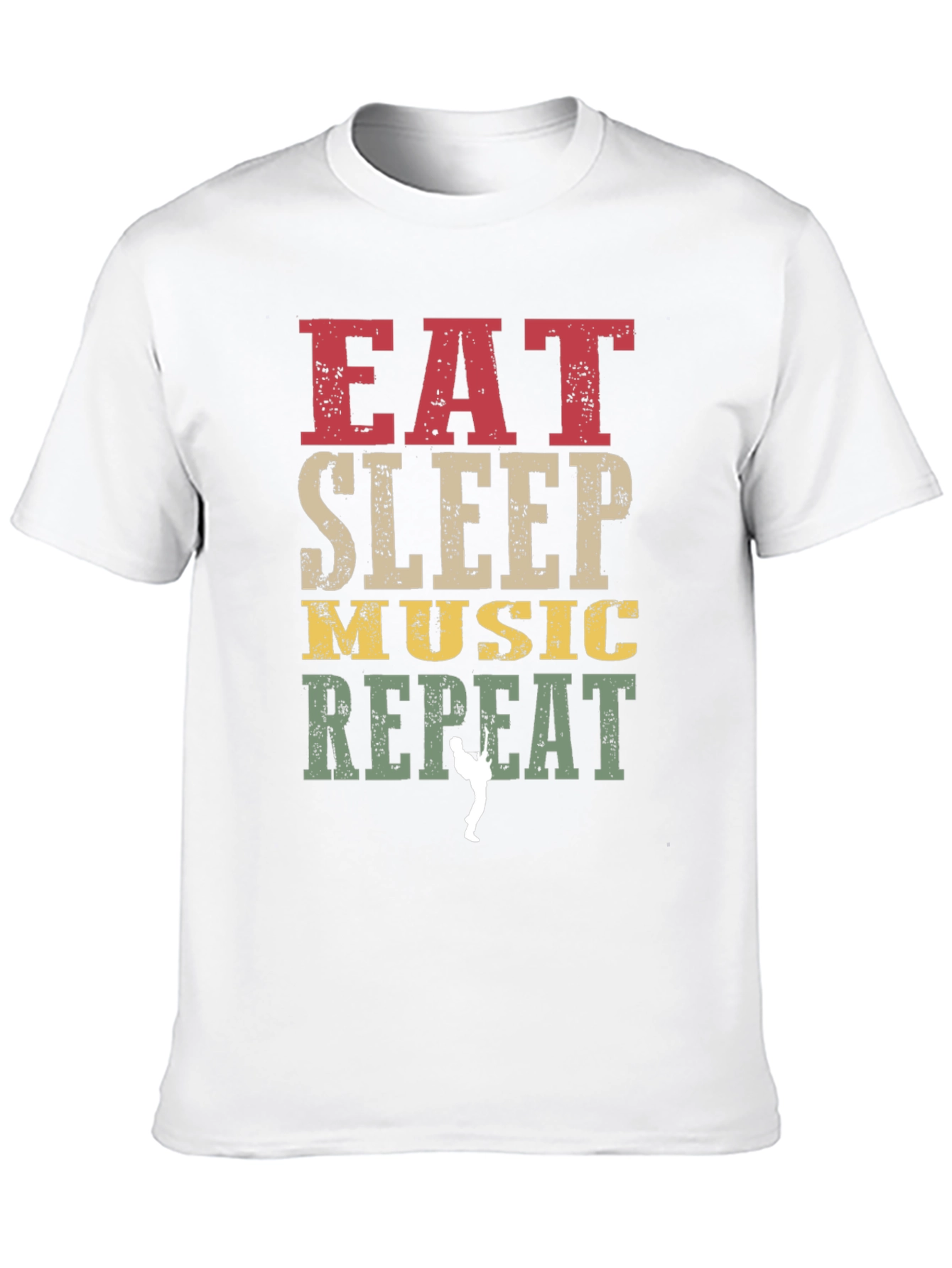 Eat Sleep Music Repeat Graphic T-Shirt
