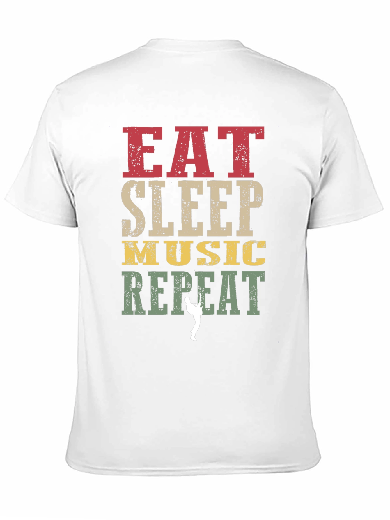 Eat Sleep Music Repeat Graphic T-Shirt