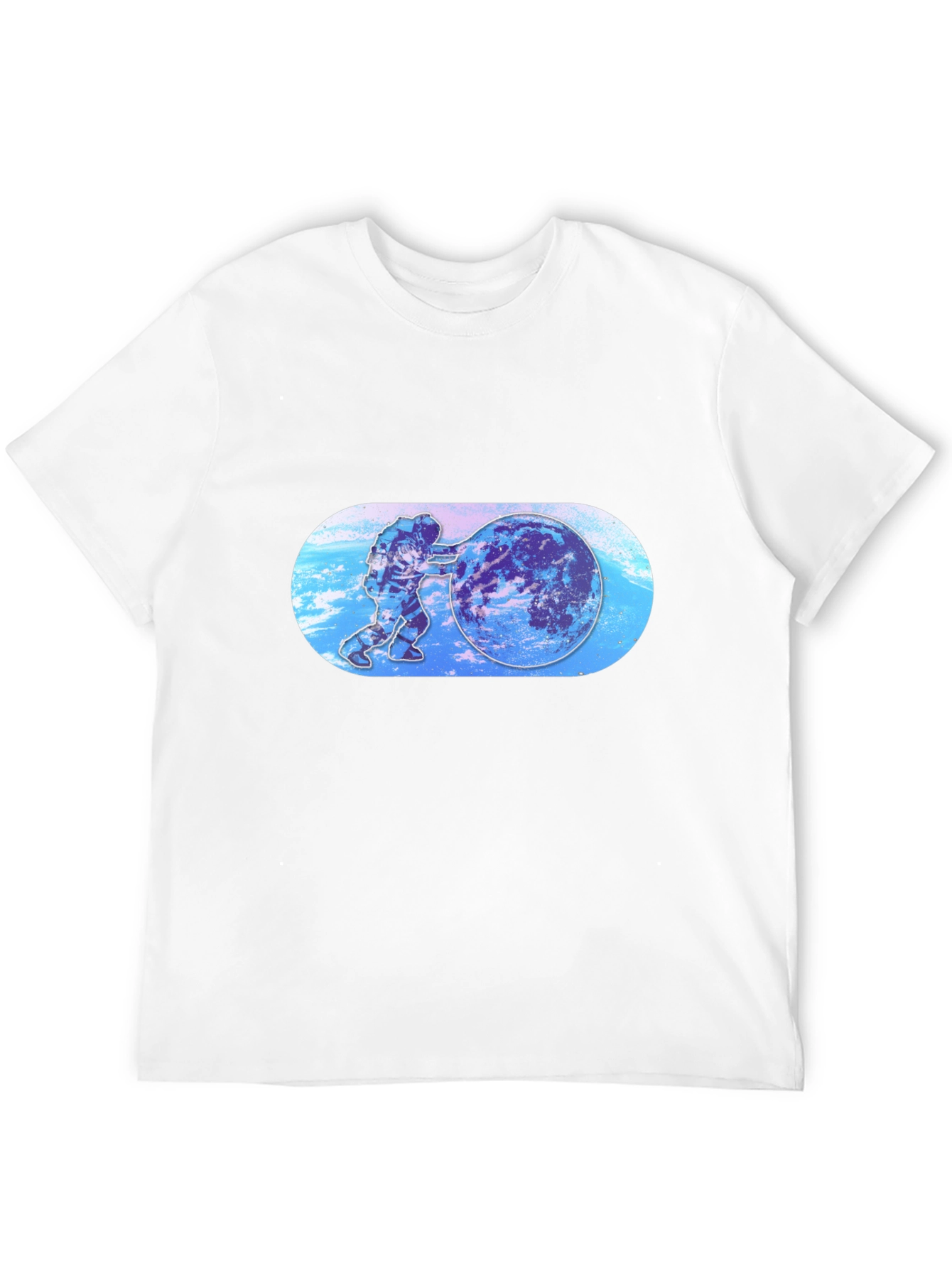 Astronaut Pushing Earth T-Shirt