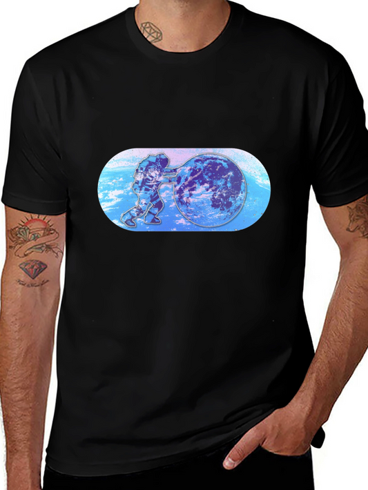 Astronaut Pushing Earth T-Shirt