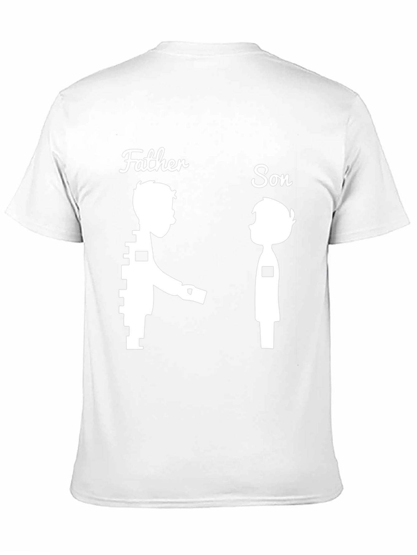 Father and Son Matching Graphic Tee - Black