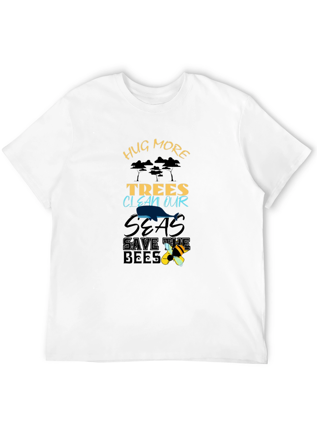 Eco-Friendly Hug More Trees Graphic Tee