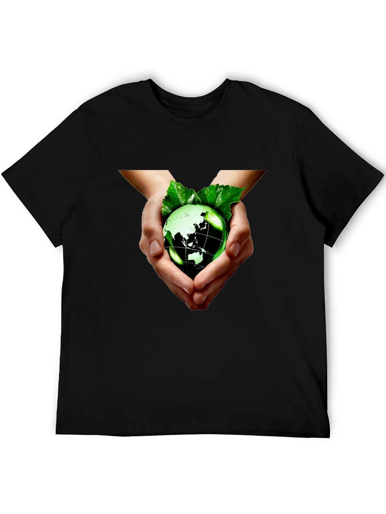 Eco-Friendly Earth Hands Graphic Tee