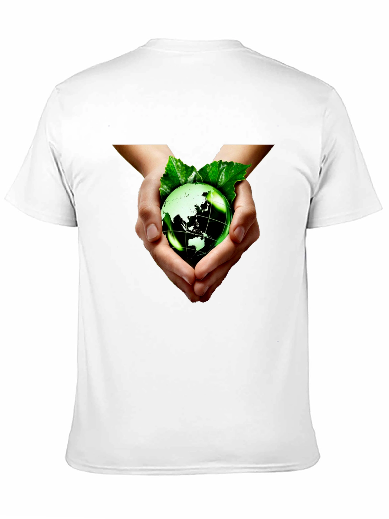 Eco-Friendly Earth Hands Graphic Tee