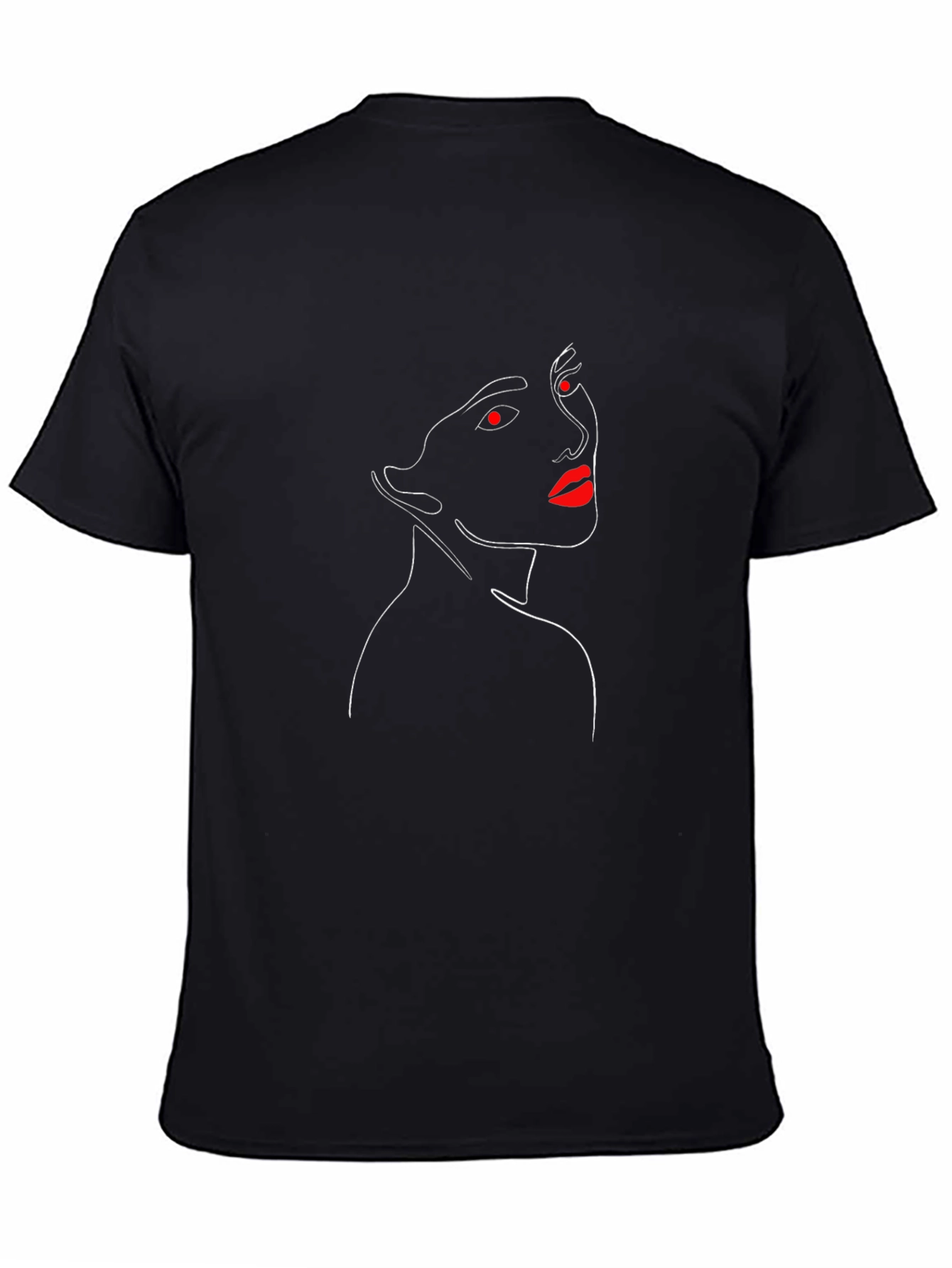 Abstract Face Line Art T-Shirt - Unisex