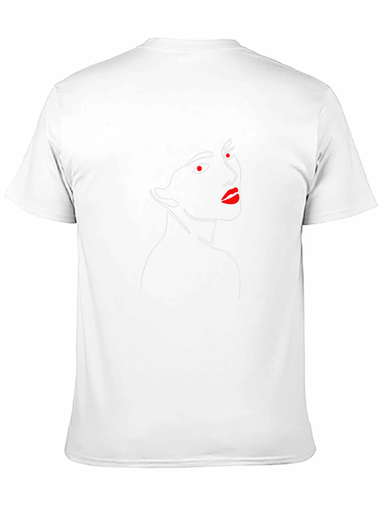 Abstract Face Line Art T-Shirt - Unisex