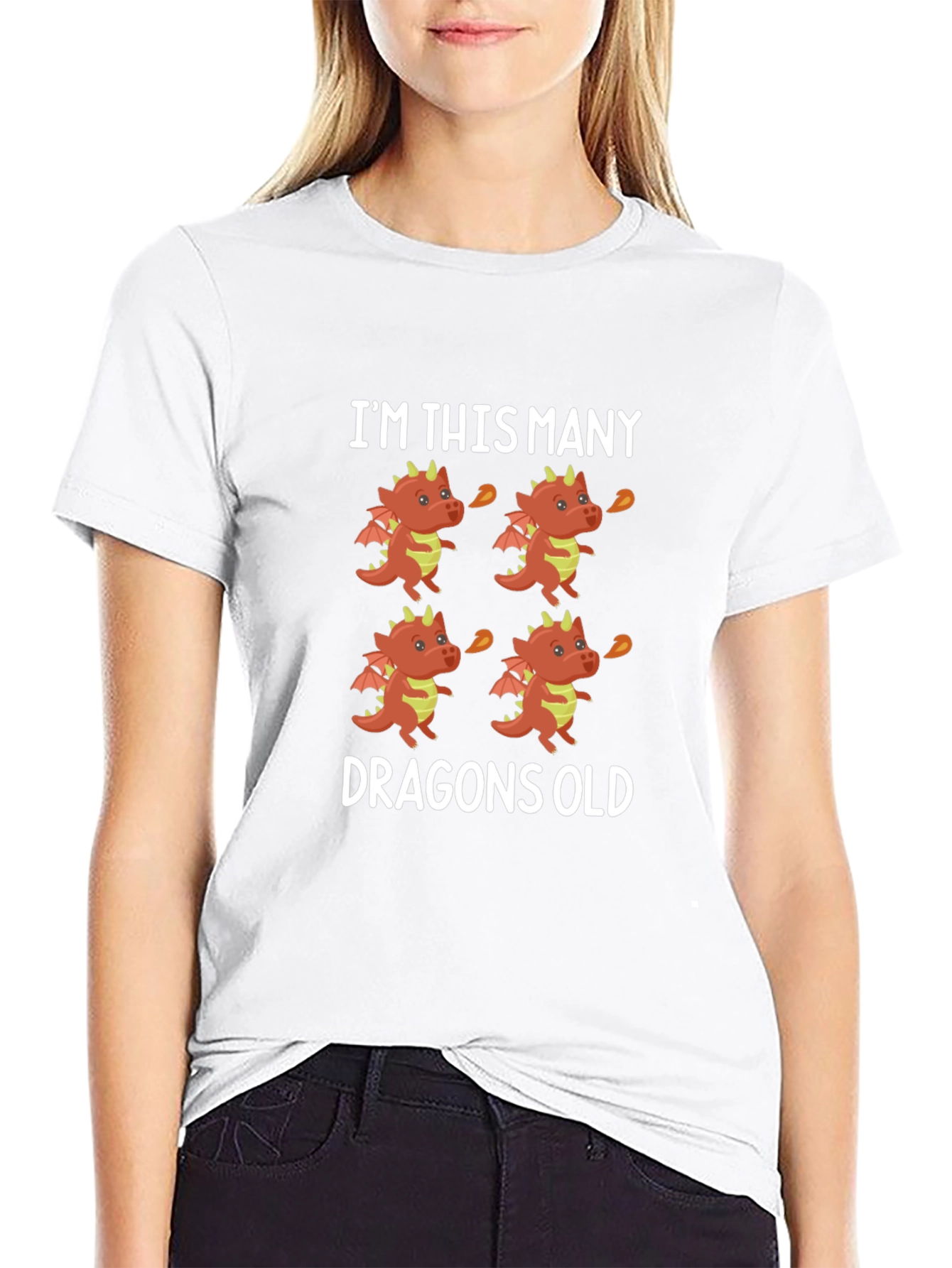 Im This Many Dragons Old T-Shirt
