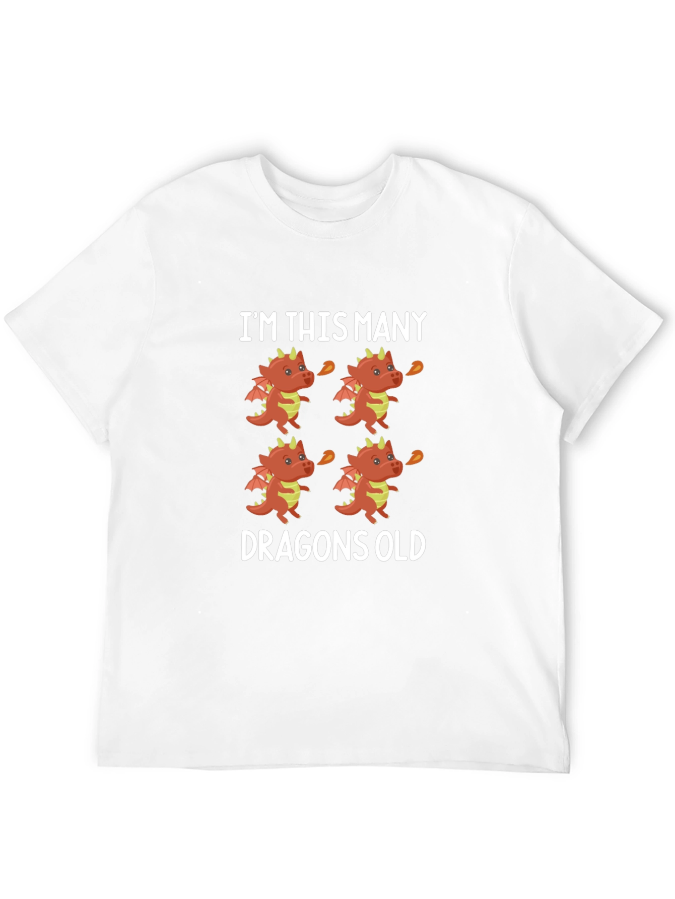 Im This Many Dragons Old T-Shirt