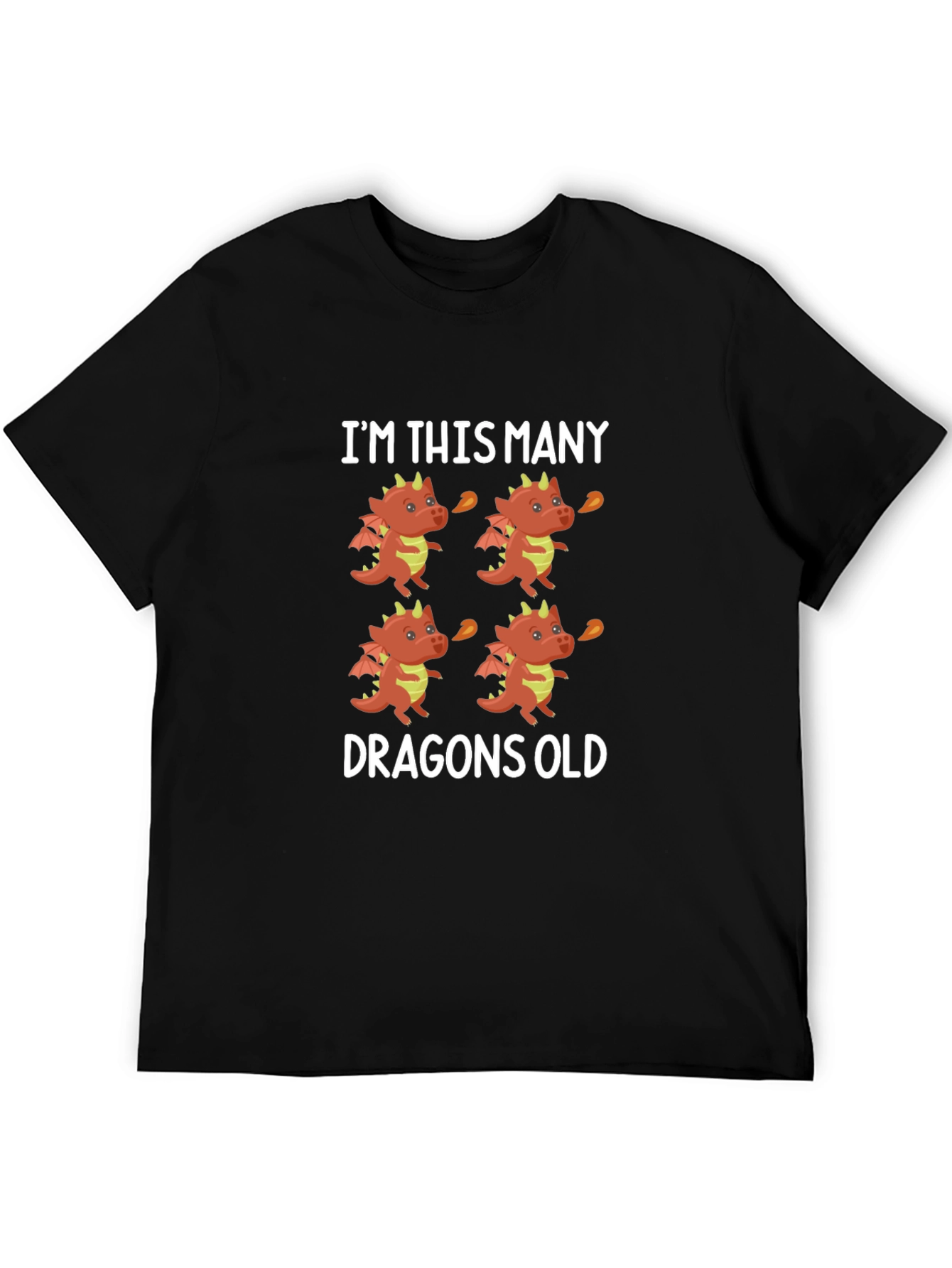Im This Many Dragons Old T-Shirt