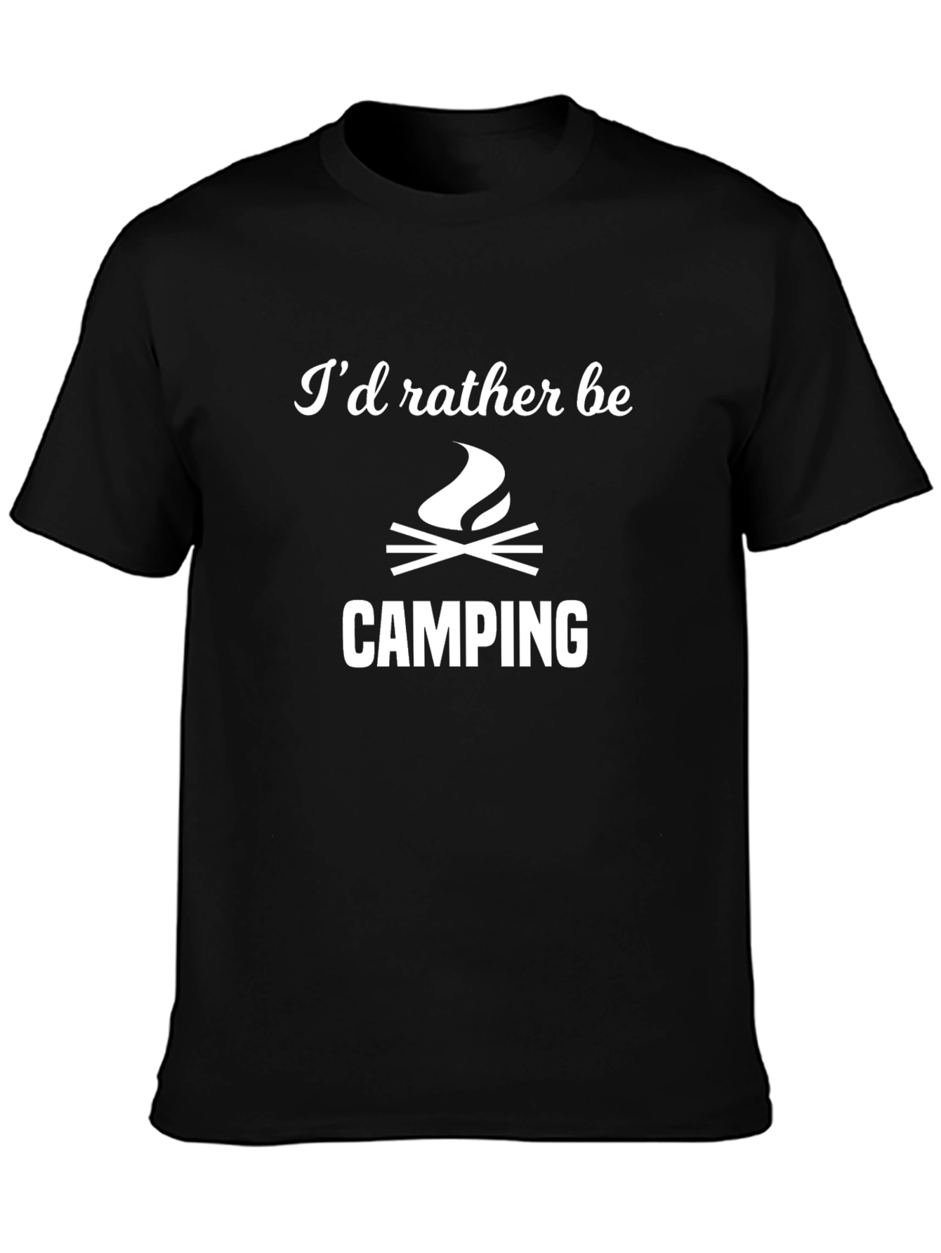 Camping T-Shirt - Id Rather Be Camping Tee