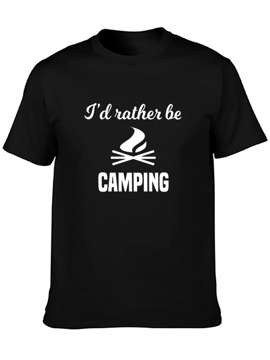 Camping T-Shirt - Id Rather Be Camping Tee