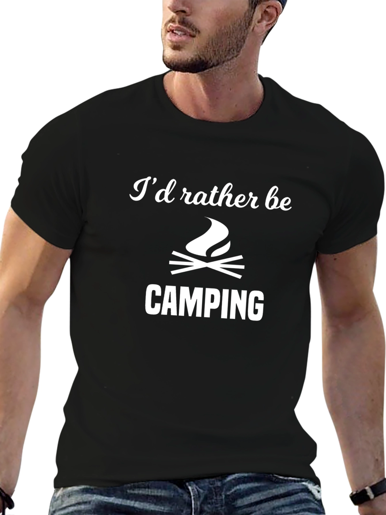Camping T-Shirt - Id Rather Be Camping Tee
