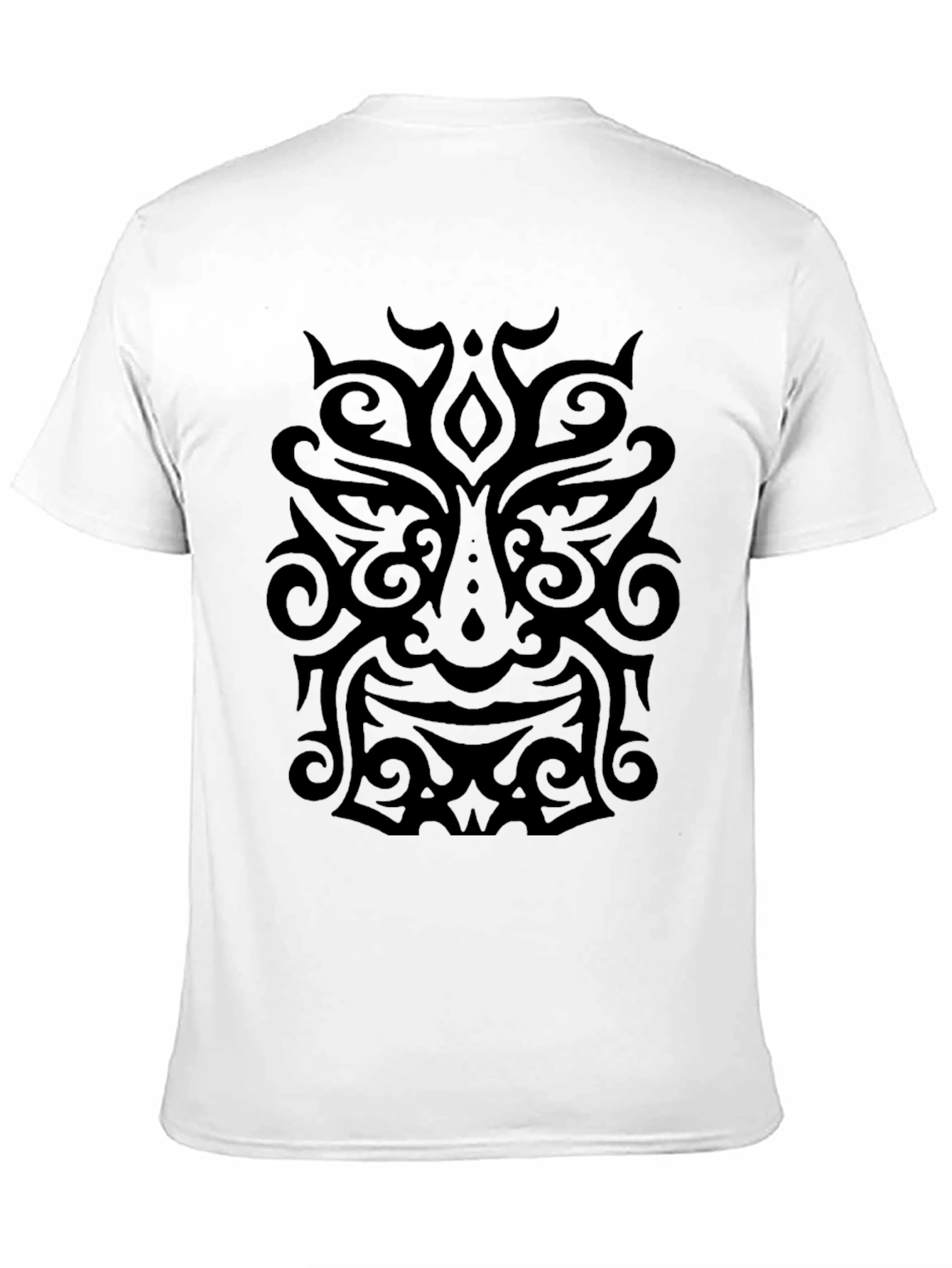 Tribal Mask Graphic Black T-Shirt