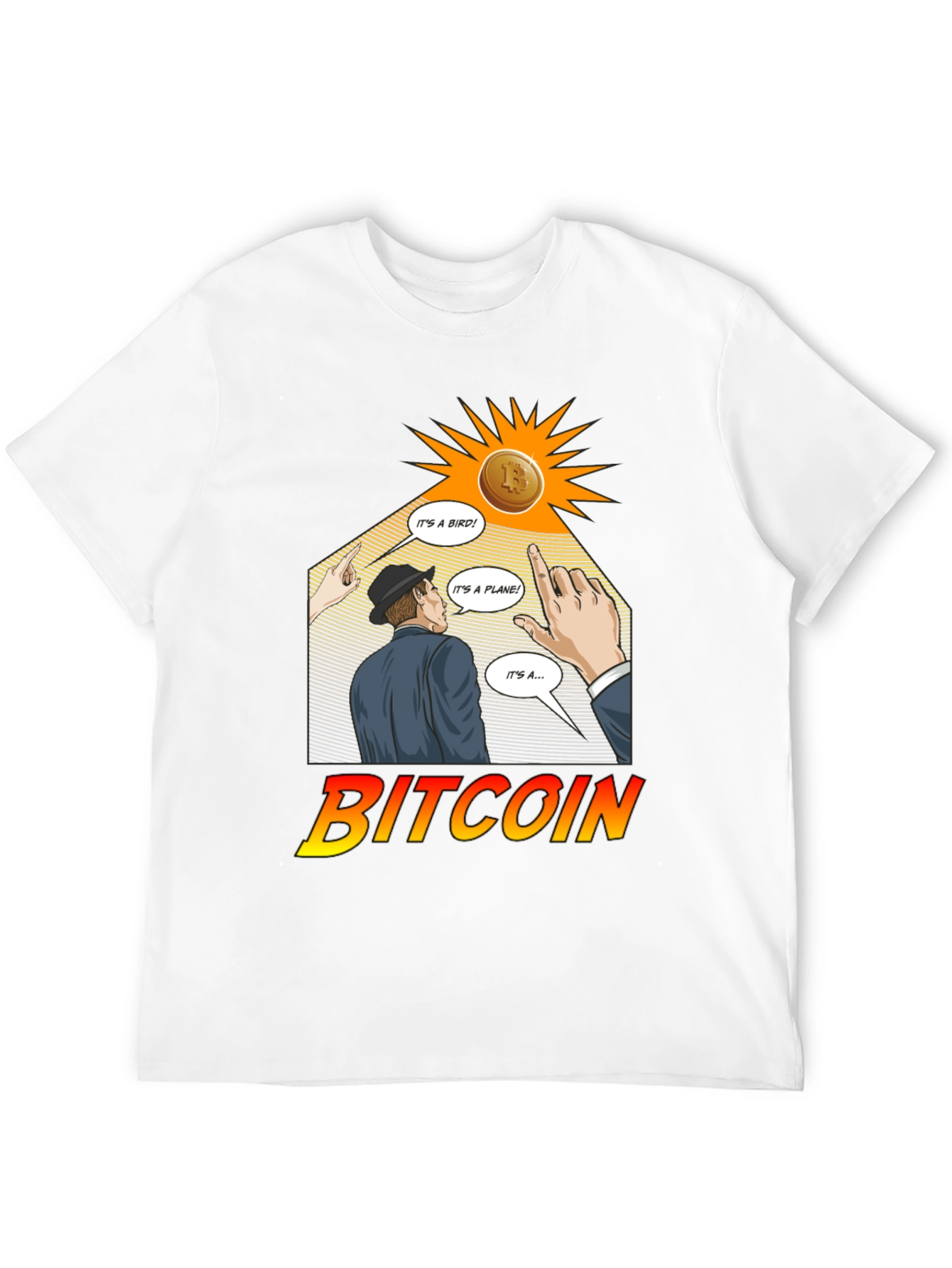 Bitcoin Superman T-Shirt Crypto Tee