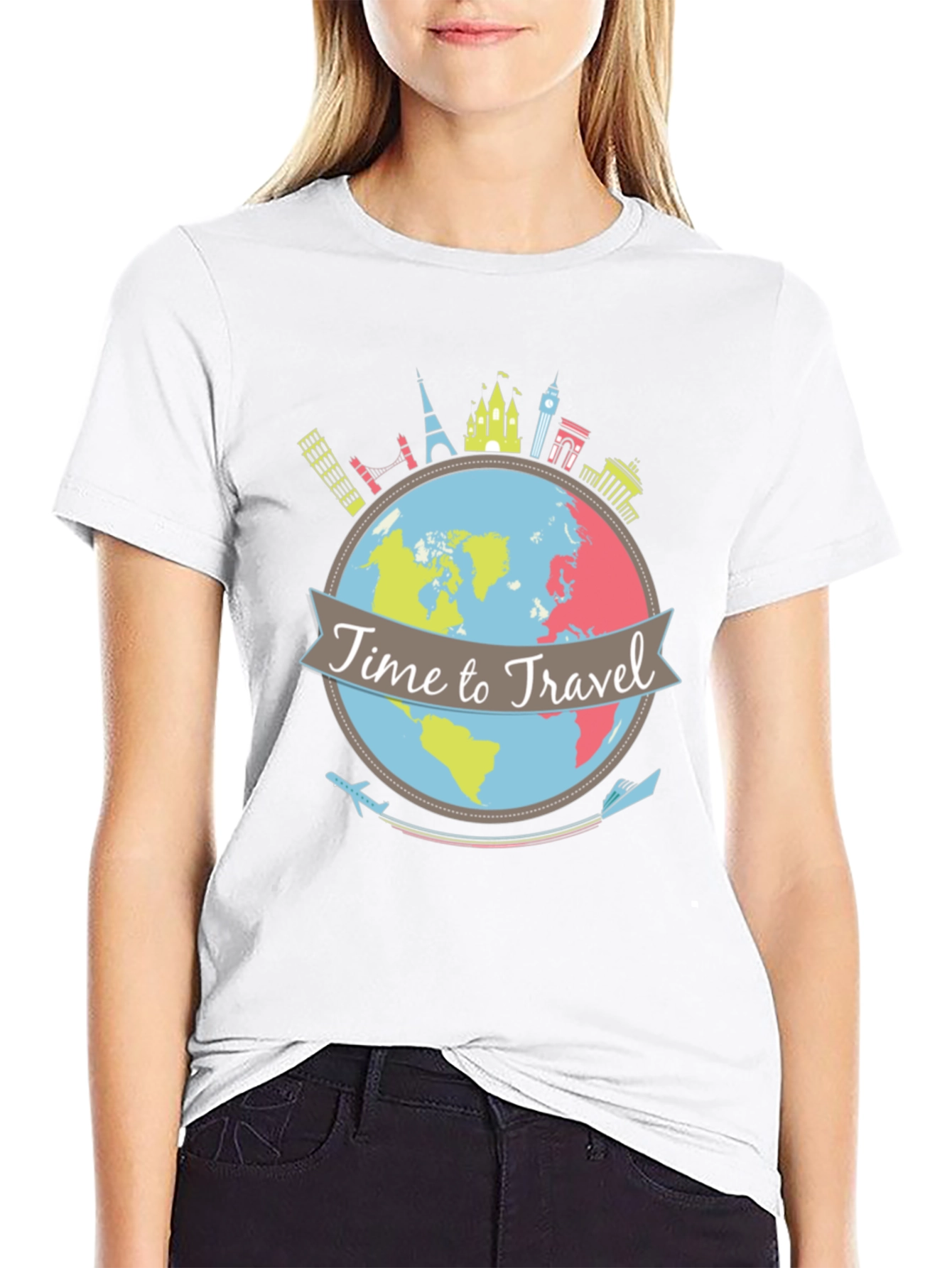 Time to Travel Graphic Tee - Black