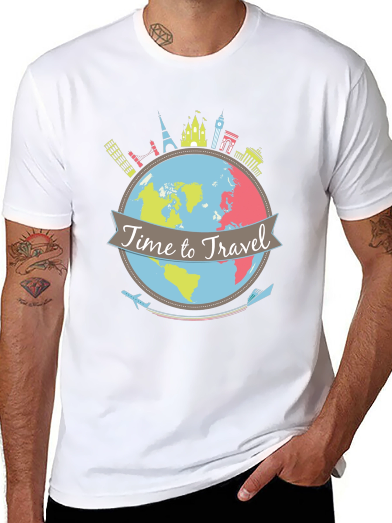 Time to Travel Graphic Tee - Black